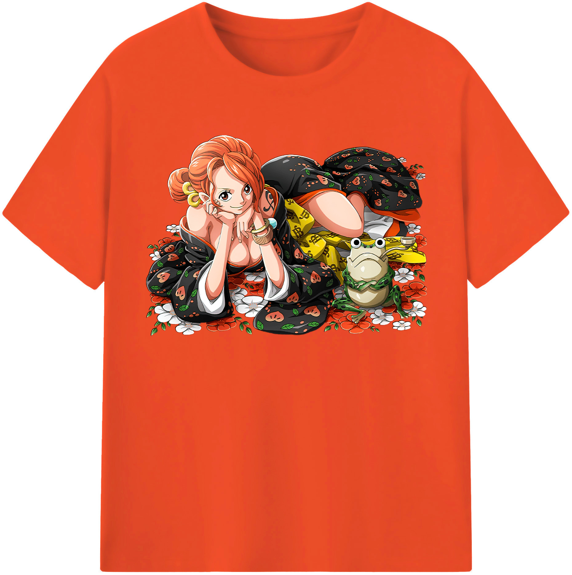 ワンピース ナミ ONE PIECE Nami 綿100％半袖Tシャツ（フロントプリント）