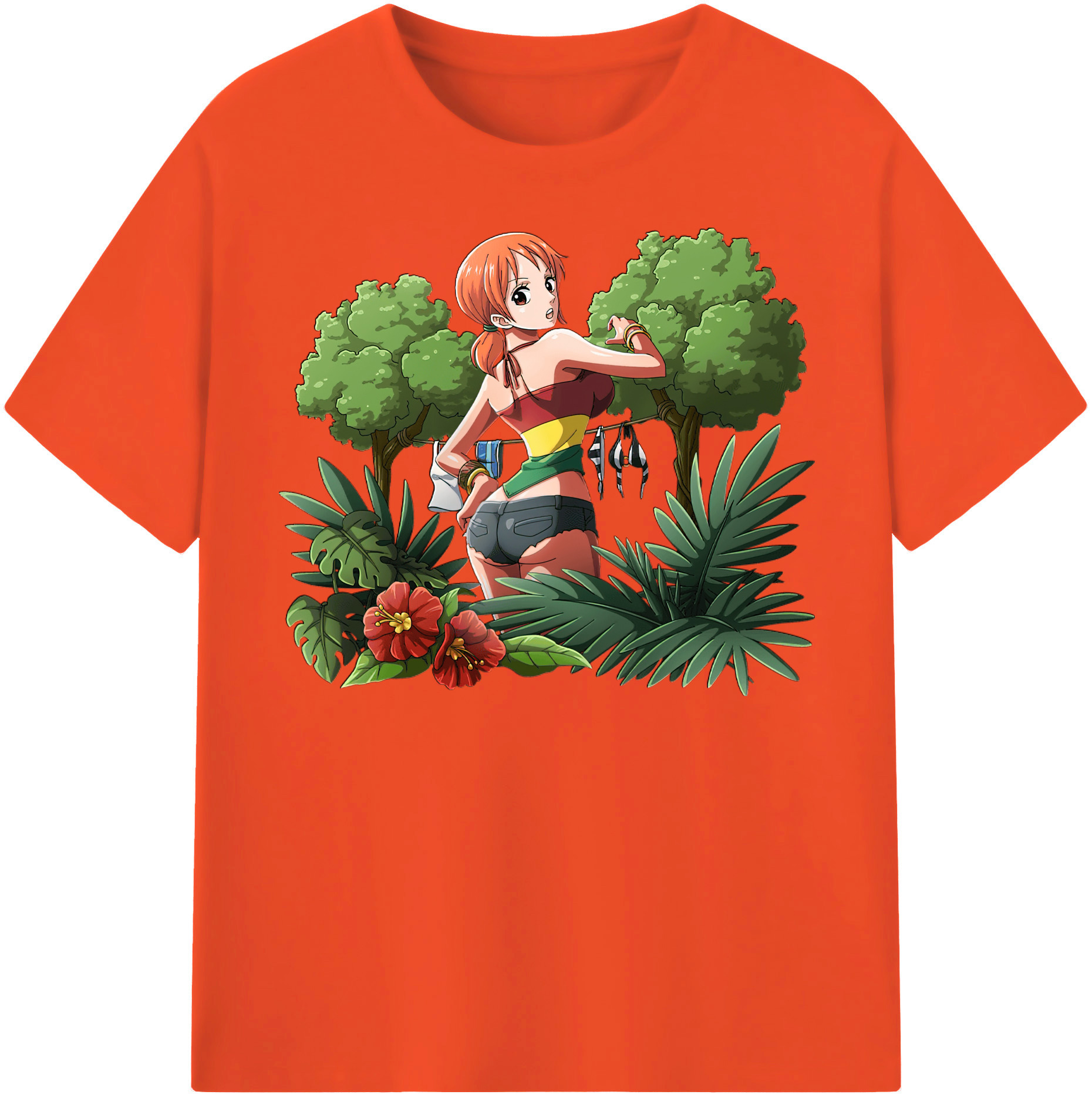 ワンピース ナミ ONE PIECE Nami 綿100％半袖Tシャツ（フロントプリント）