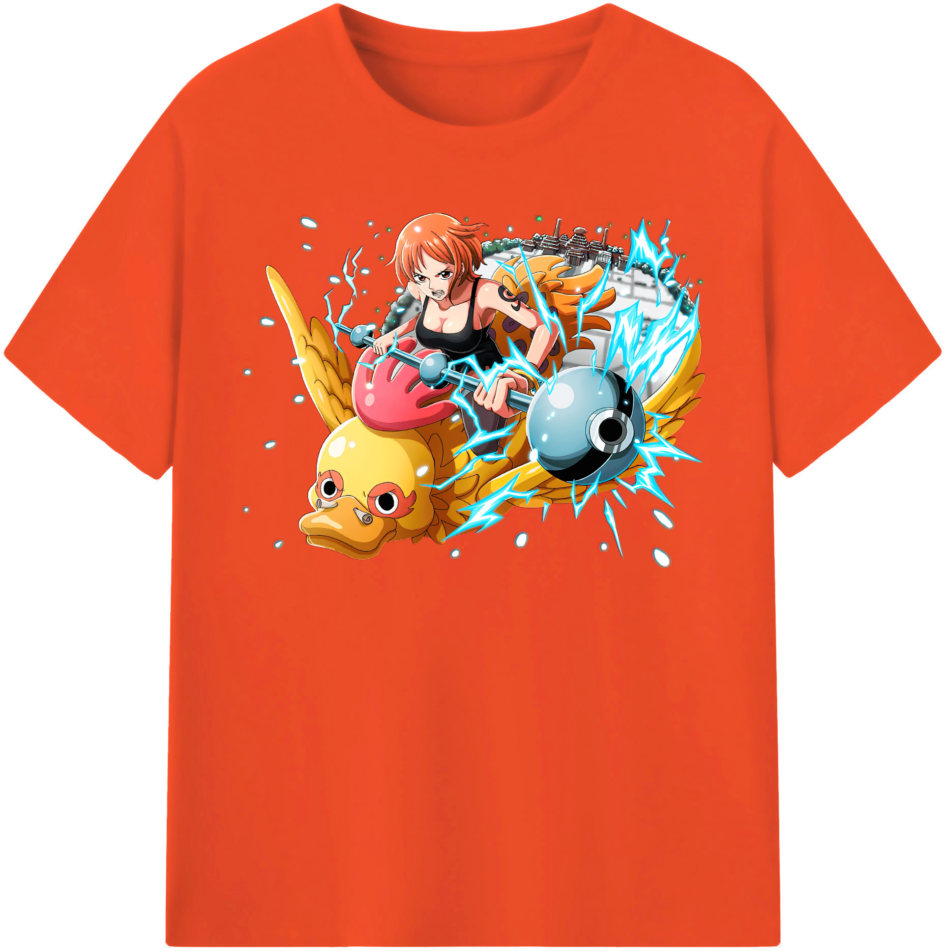 ワンピース ナミ ONE PIECE Nami 綿100％半袖Tシャツ（フロントプリント）