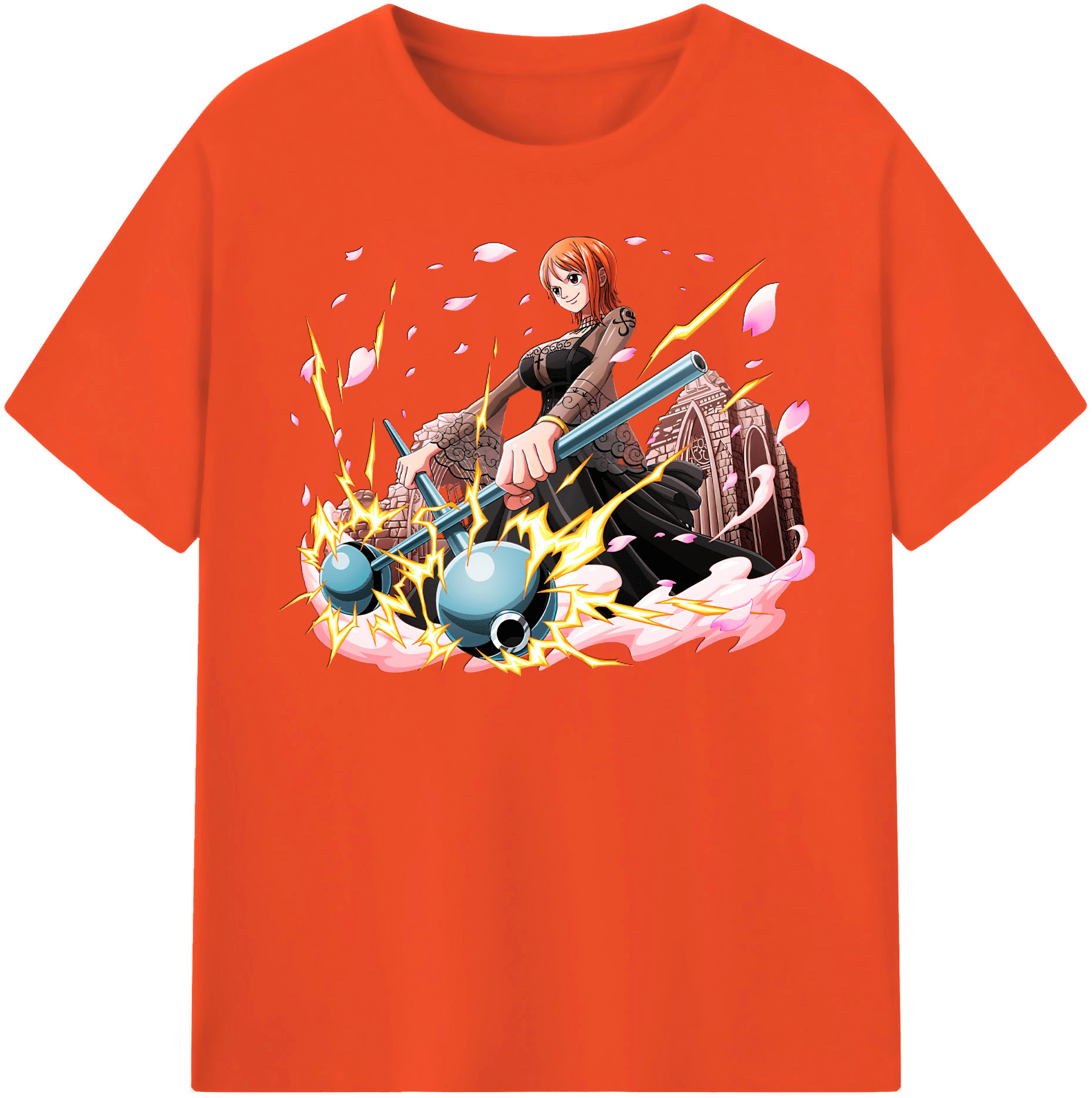 ワンピース ナミ ONE PIECE Nami 綿100％半袖Tシャツ（フロントプリント）