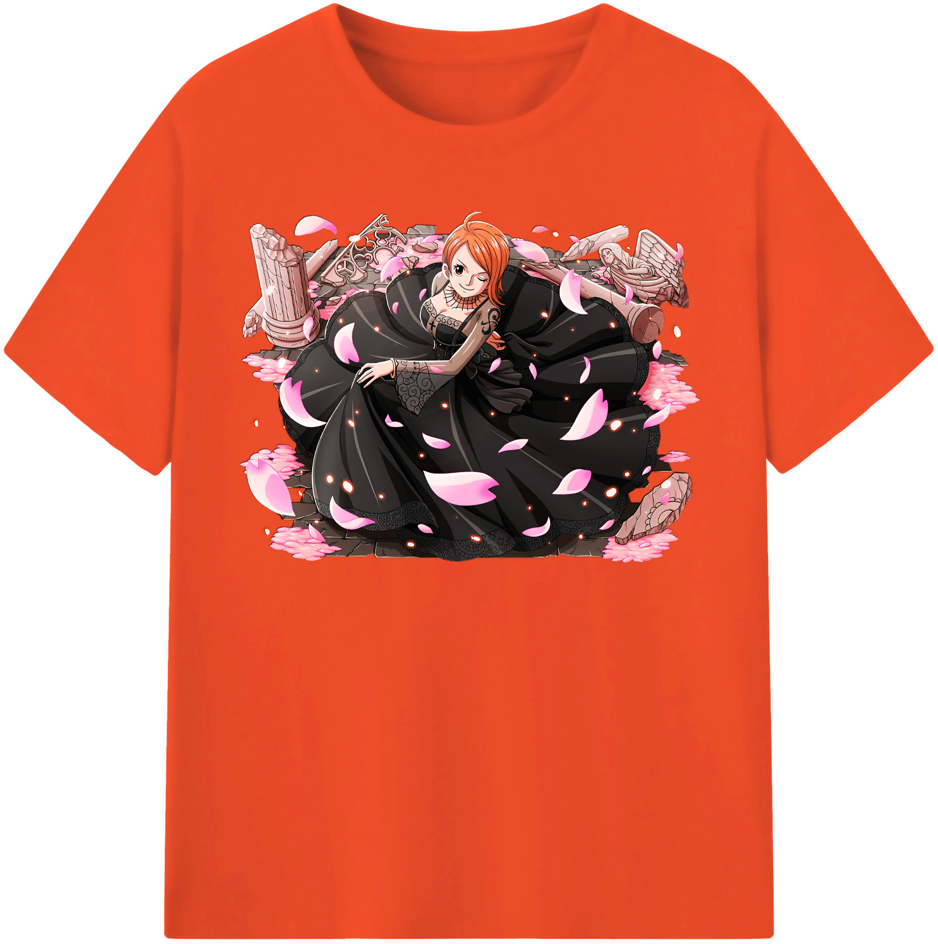 ワンピース ナミ ONE PIECE Nami 綿100％半袖Tシャツ（フロントプリント）