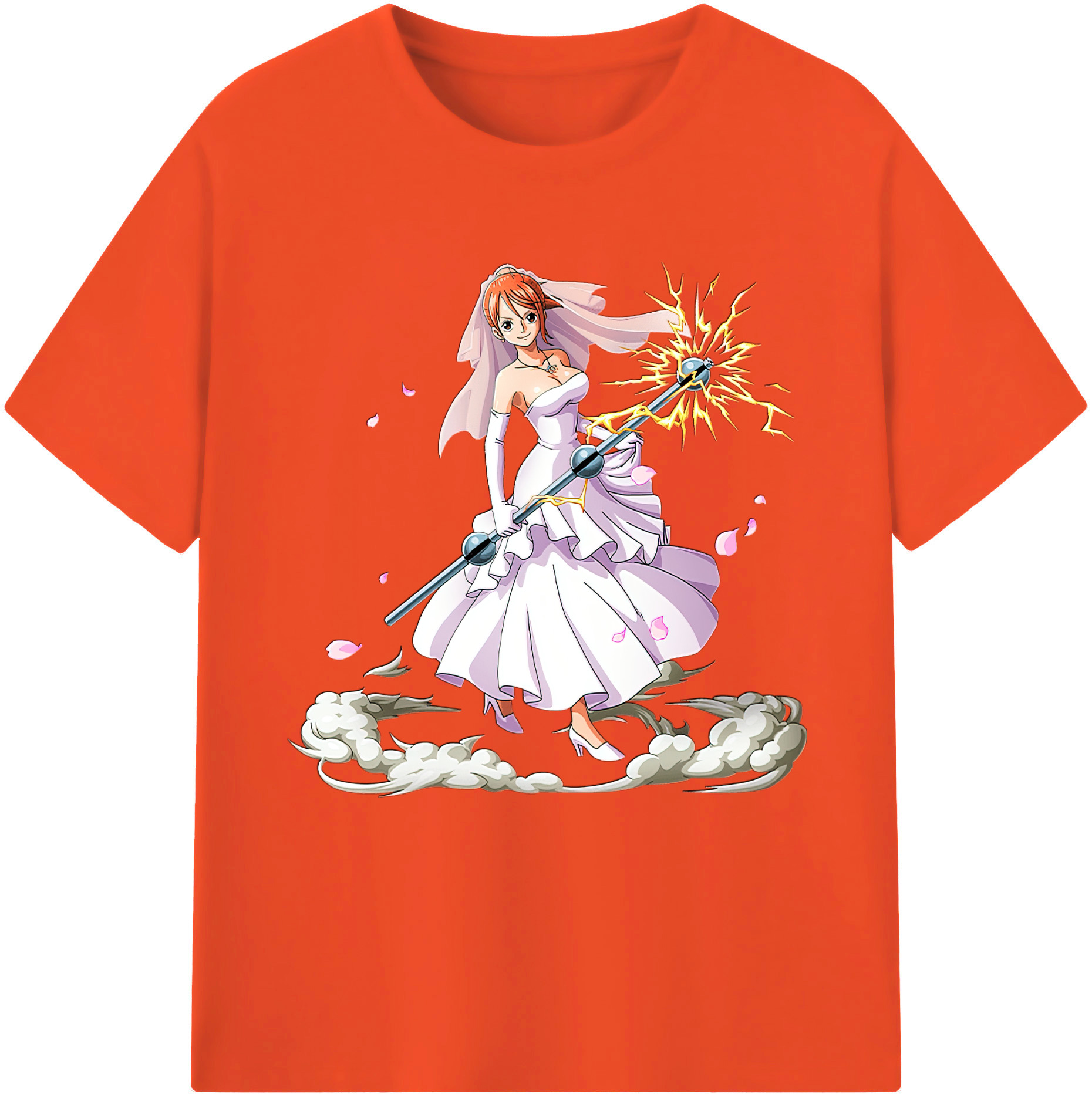 ワンピース ナミ ONE PIECE Nami 綿100％半袖Tシャツ（フロントプリント）