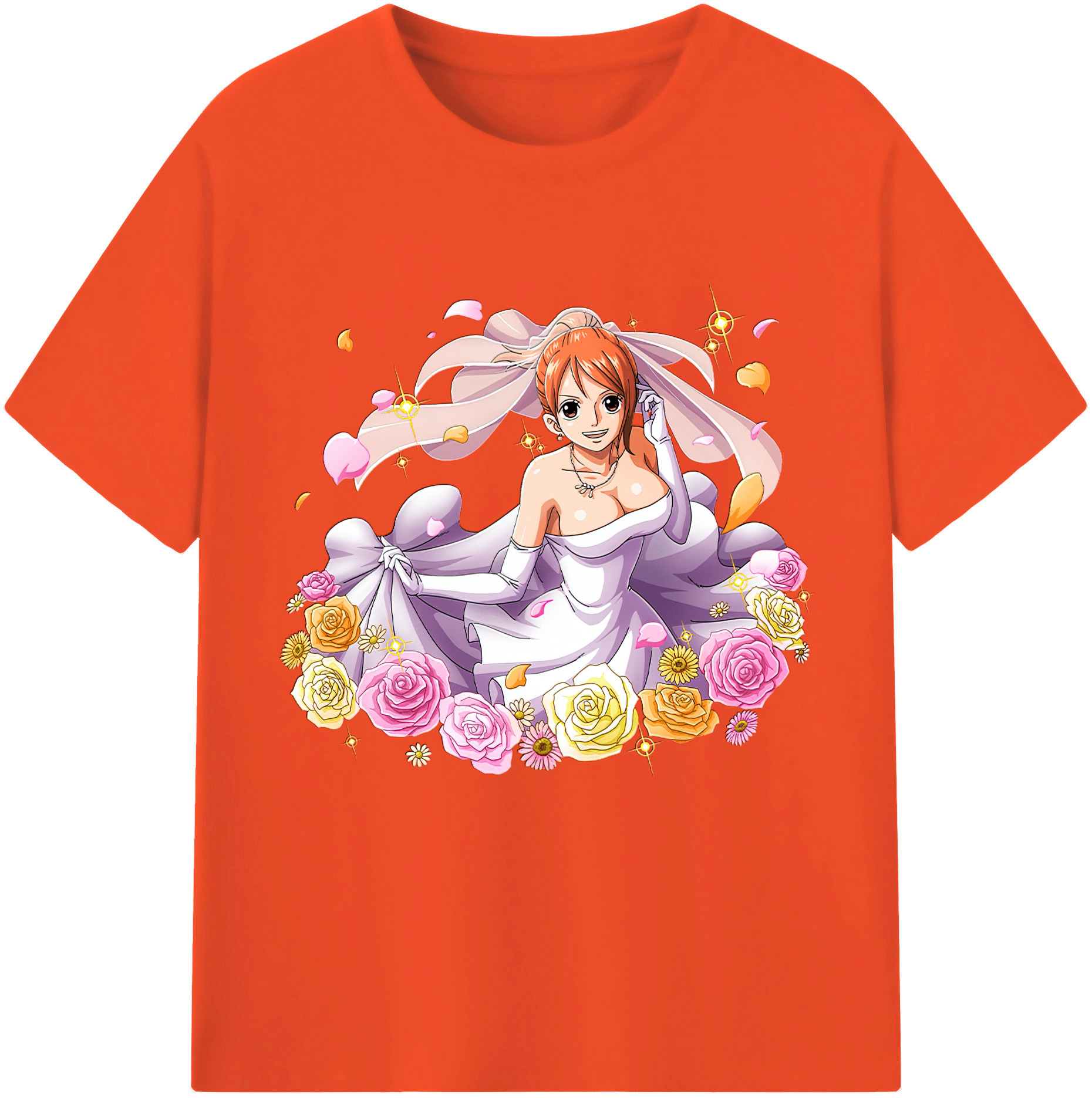 ワンピース ナミ ONE PIECE Nami 綿100％半袖Tシャツ（フロントプリント）