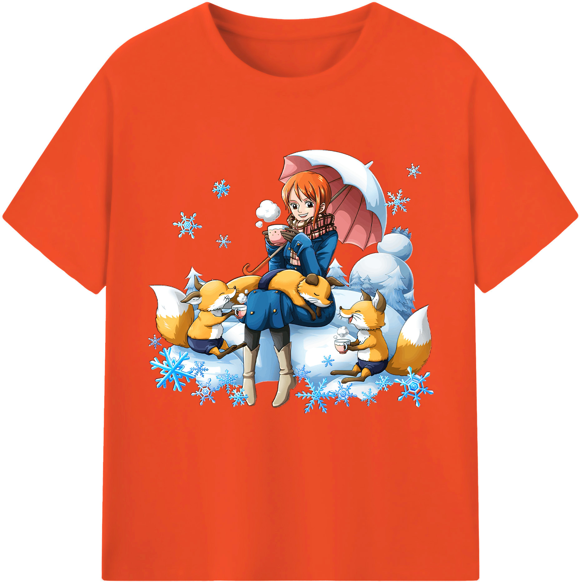 ワンピース ナミ ONE PIECE Nami 綿100％半袖Tシャツ（フロントプリント）