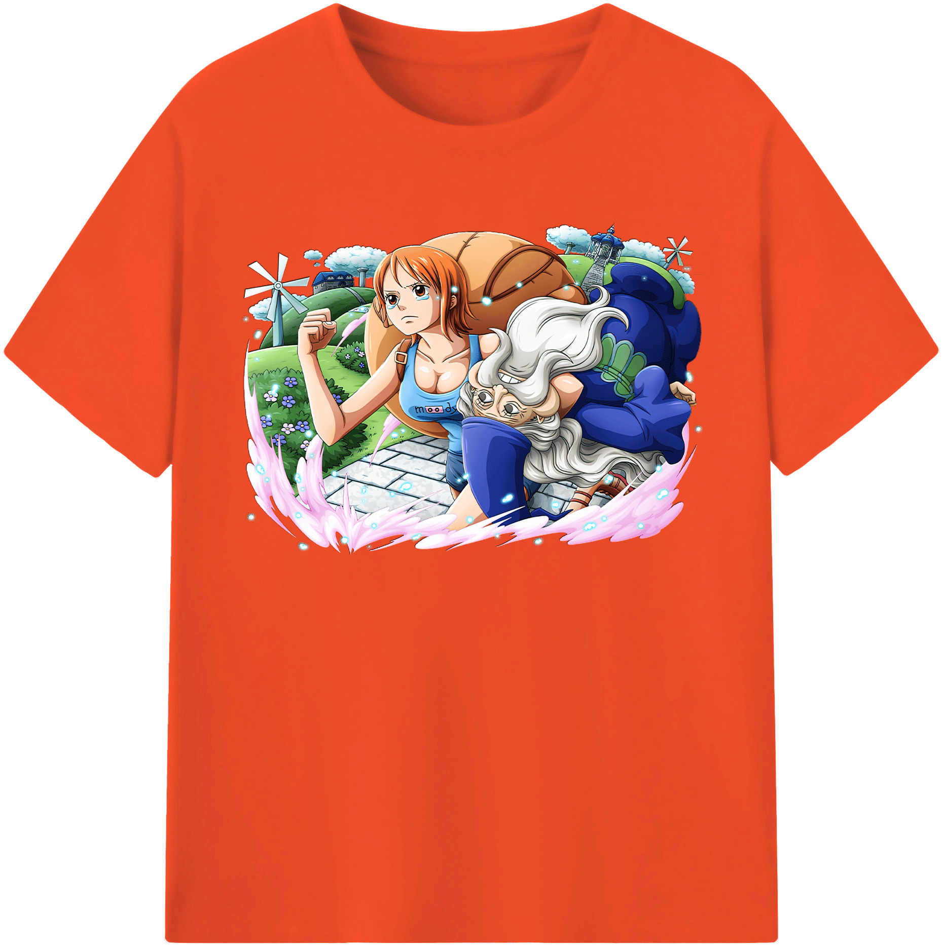 ワンピース ナミ ONE PIECE Nami 綿100％半袖Tシャツ（フロントプリント）