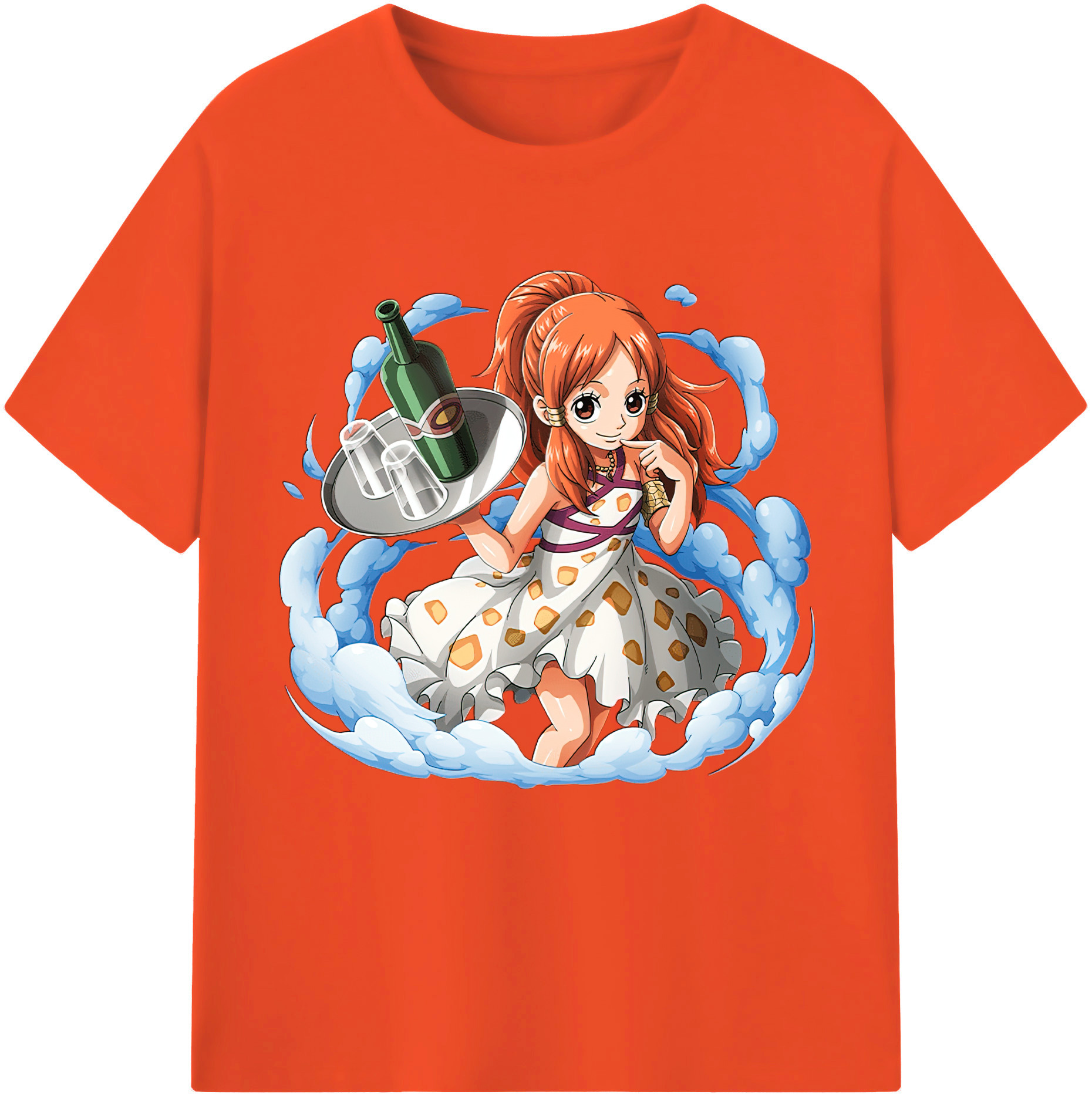 ワンピース ナミ ONE PIECE Nami 綿100％半袖Tシャツ（フロントプリント）