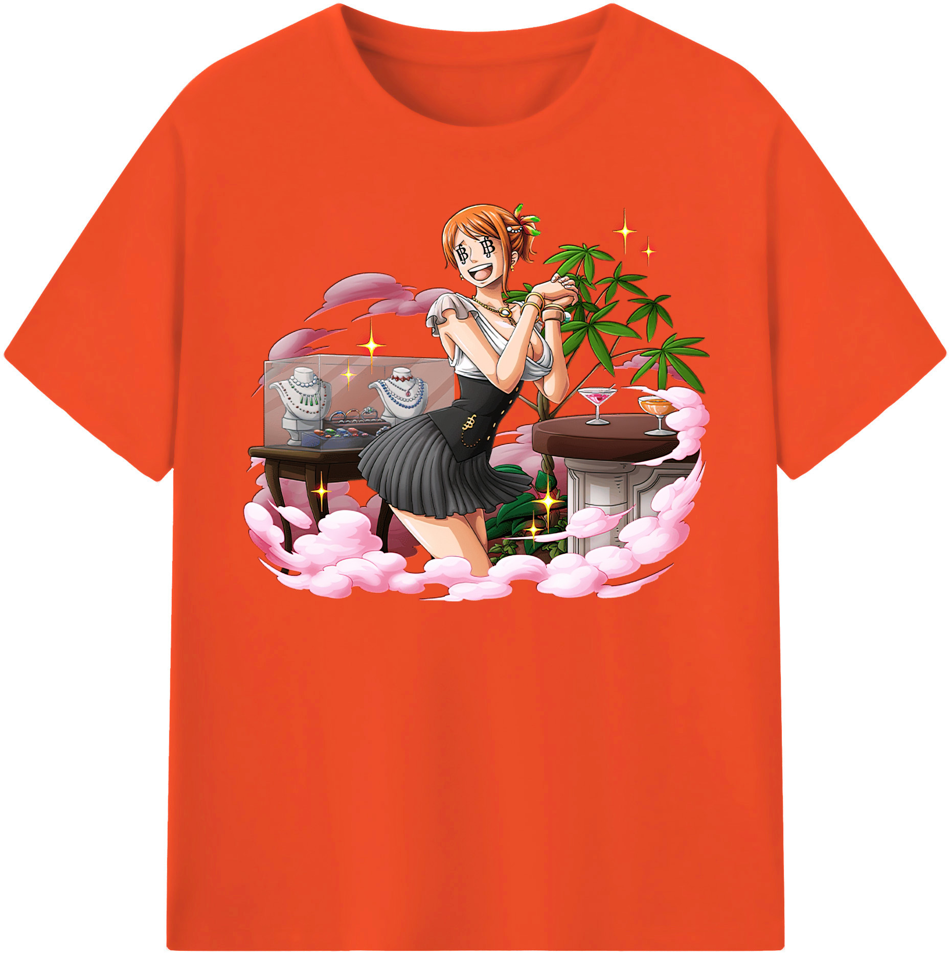 ワンピース ナミ ONE PIECE Nami 綿100％半袖Tシャツ（フロントプリント）