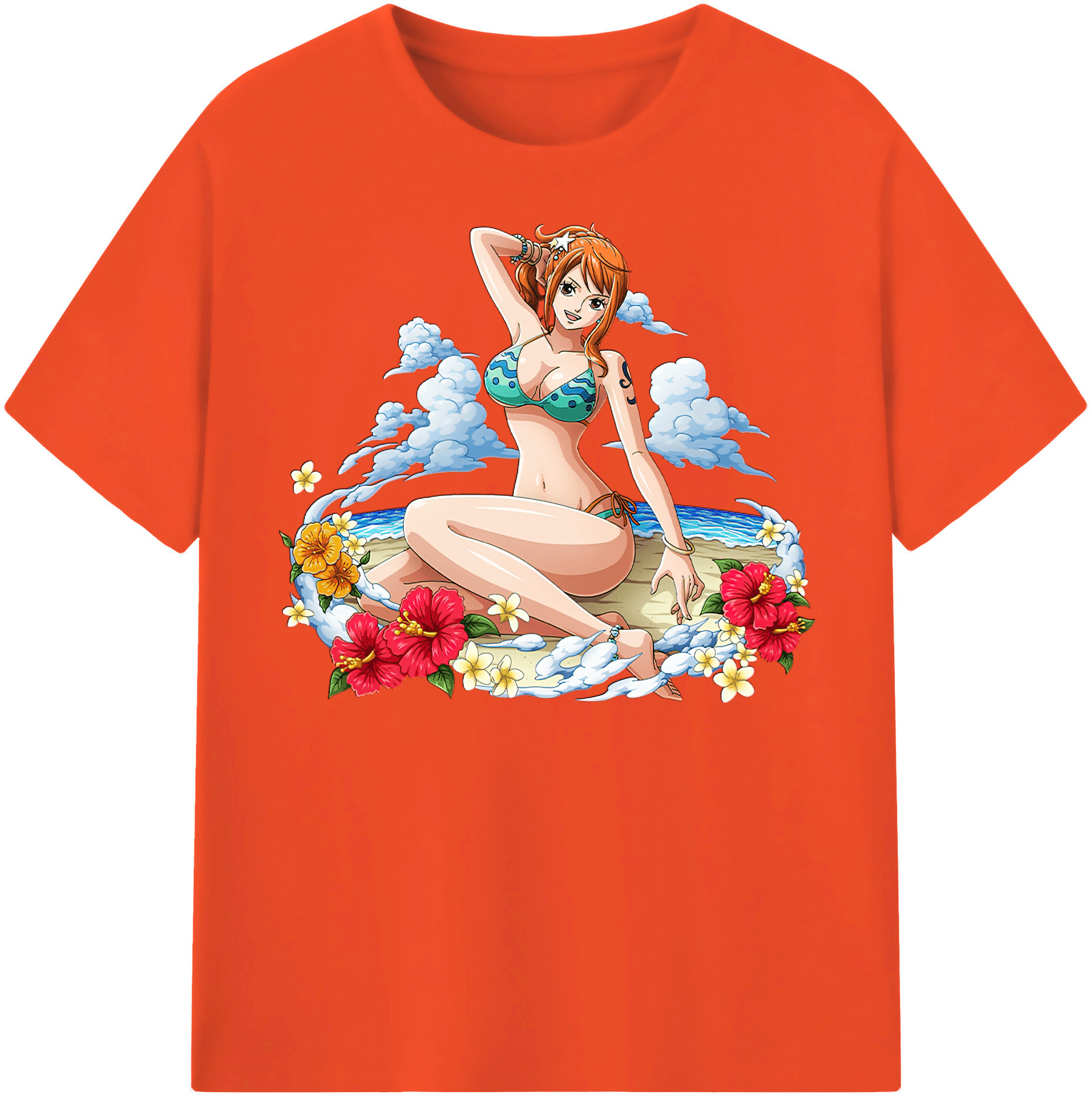 ワンピース ナミ ONE PIECE Nami 綿100％半袖Tシャツ（フロントプリント）