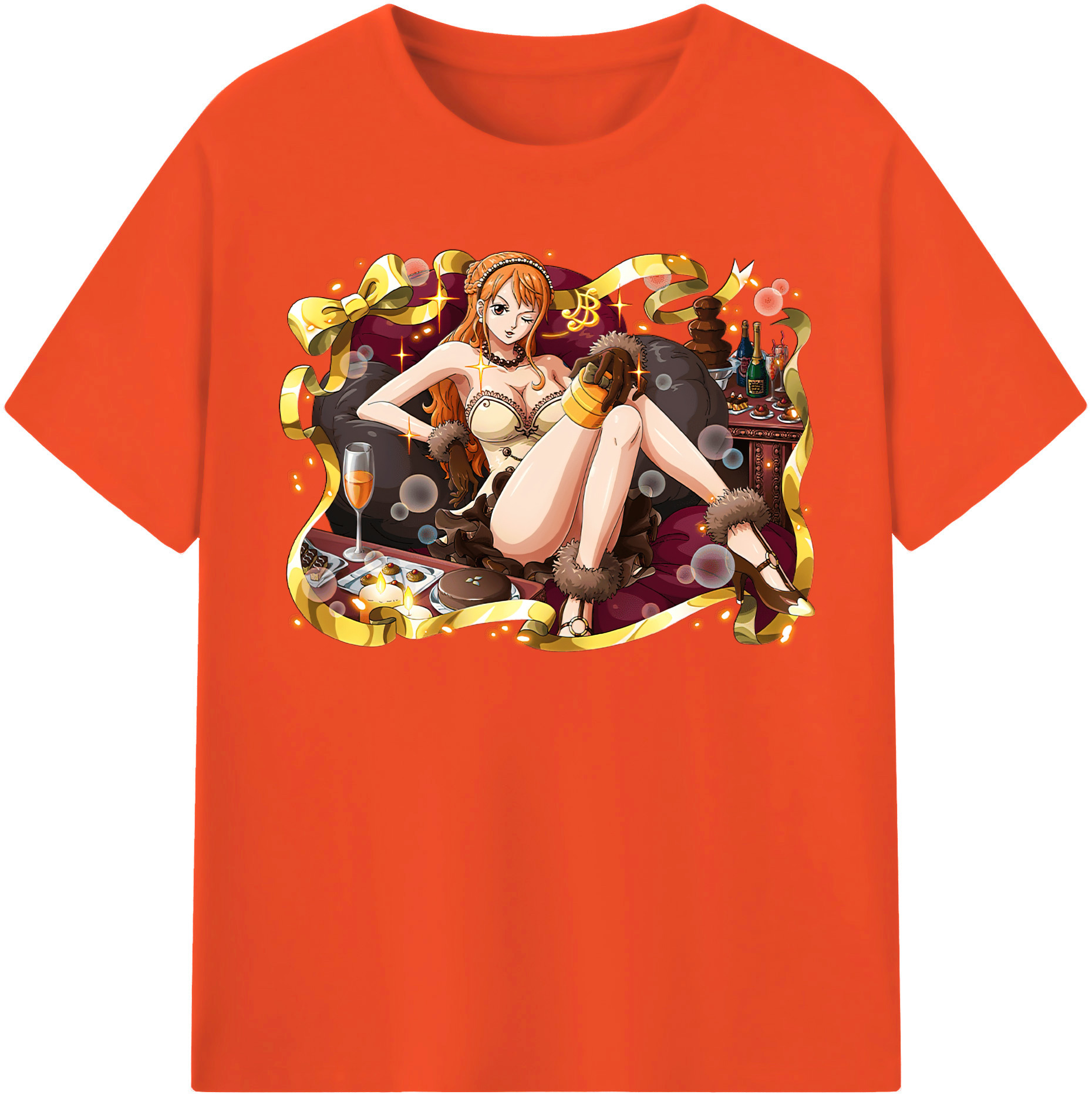 ワンピース ナミ ONE PIECE Nami 綿100％半袖Tシャツ（フロントプリント）