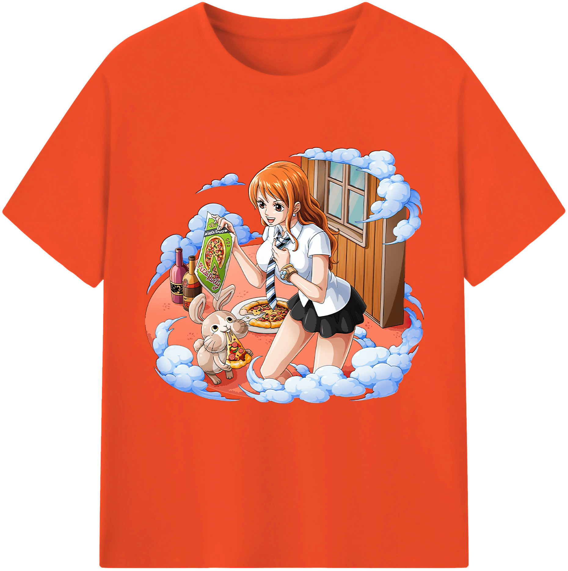 ワンピース ナミ ONE PIECE Nami 綿100％半袖Tシャツ（フロントプリント）