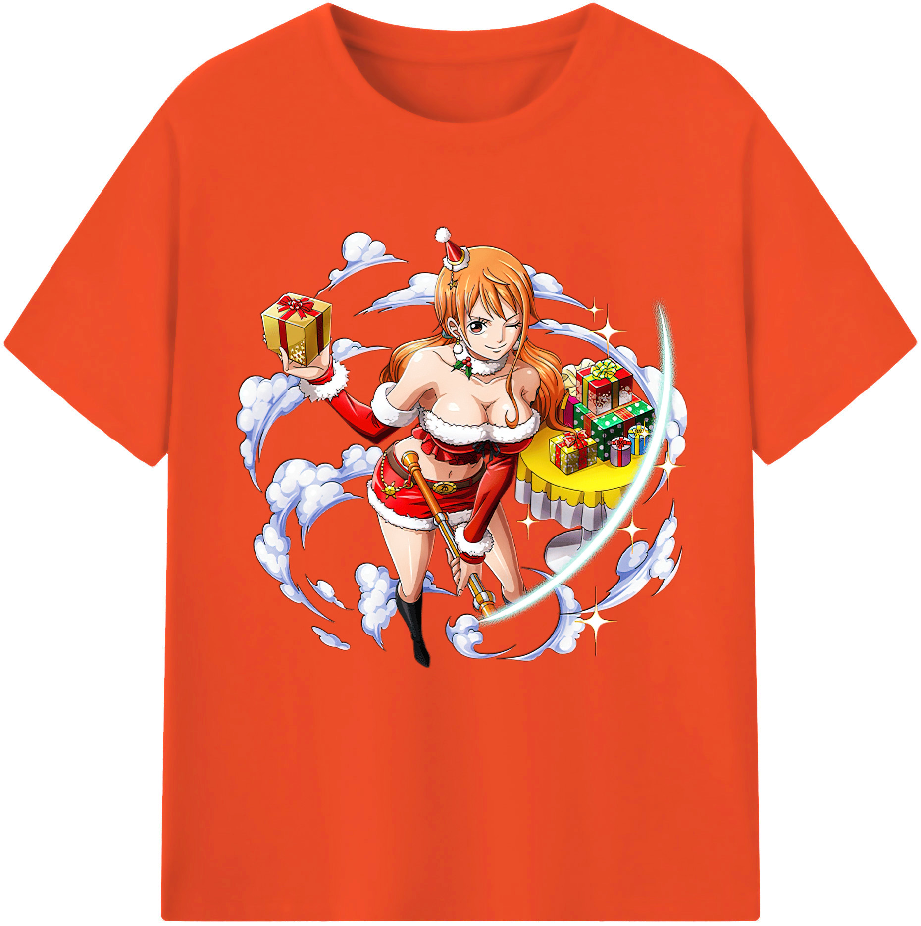 ワンピース ナミ ONE PIECE Nami 綿100％半袖Tシャツ（フロントプリント）