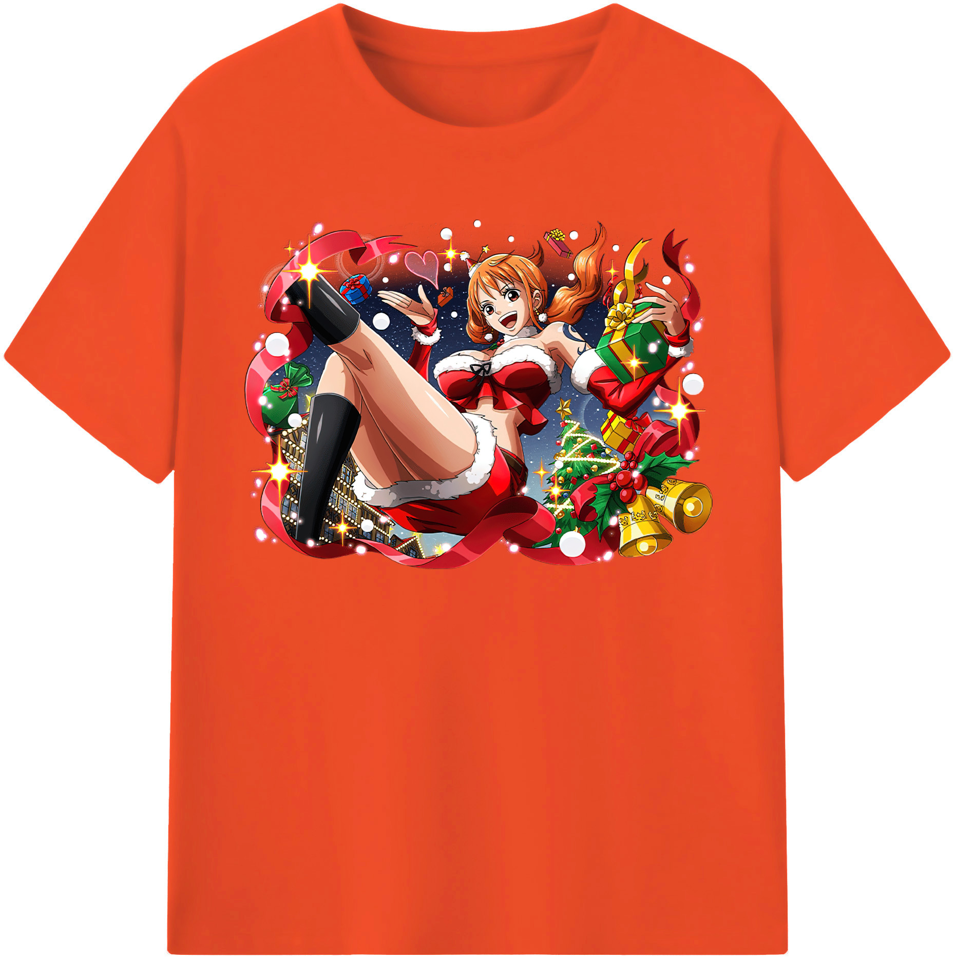 ワンピース ナミ ONE PIECE Nami 綿100％半袖Tシャツ（フロントプリント）
