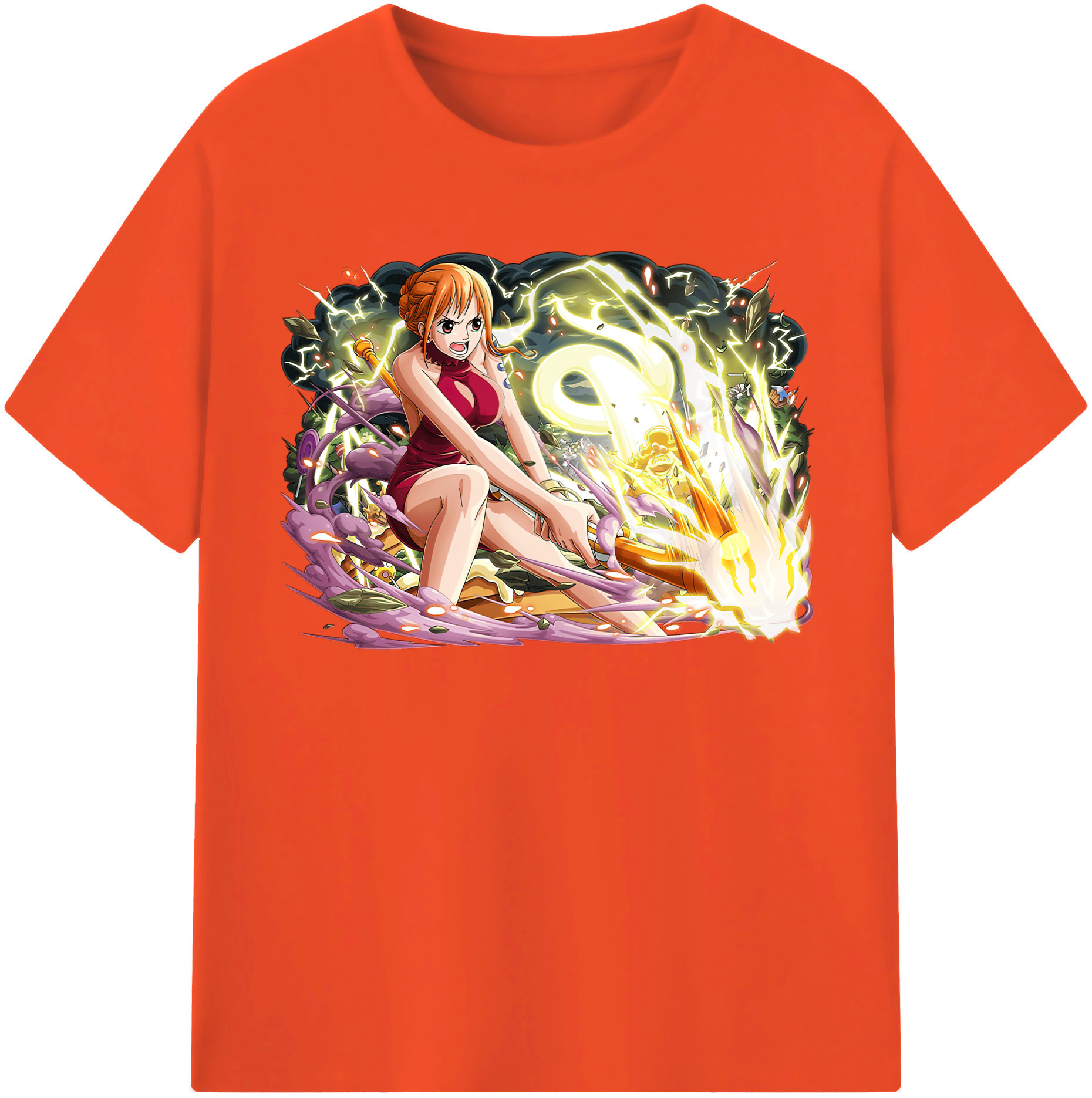 ワンピース ナミ ONE PIECE Nami 綿100％半袖Tシャツ（フロントプリント）