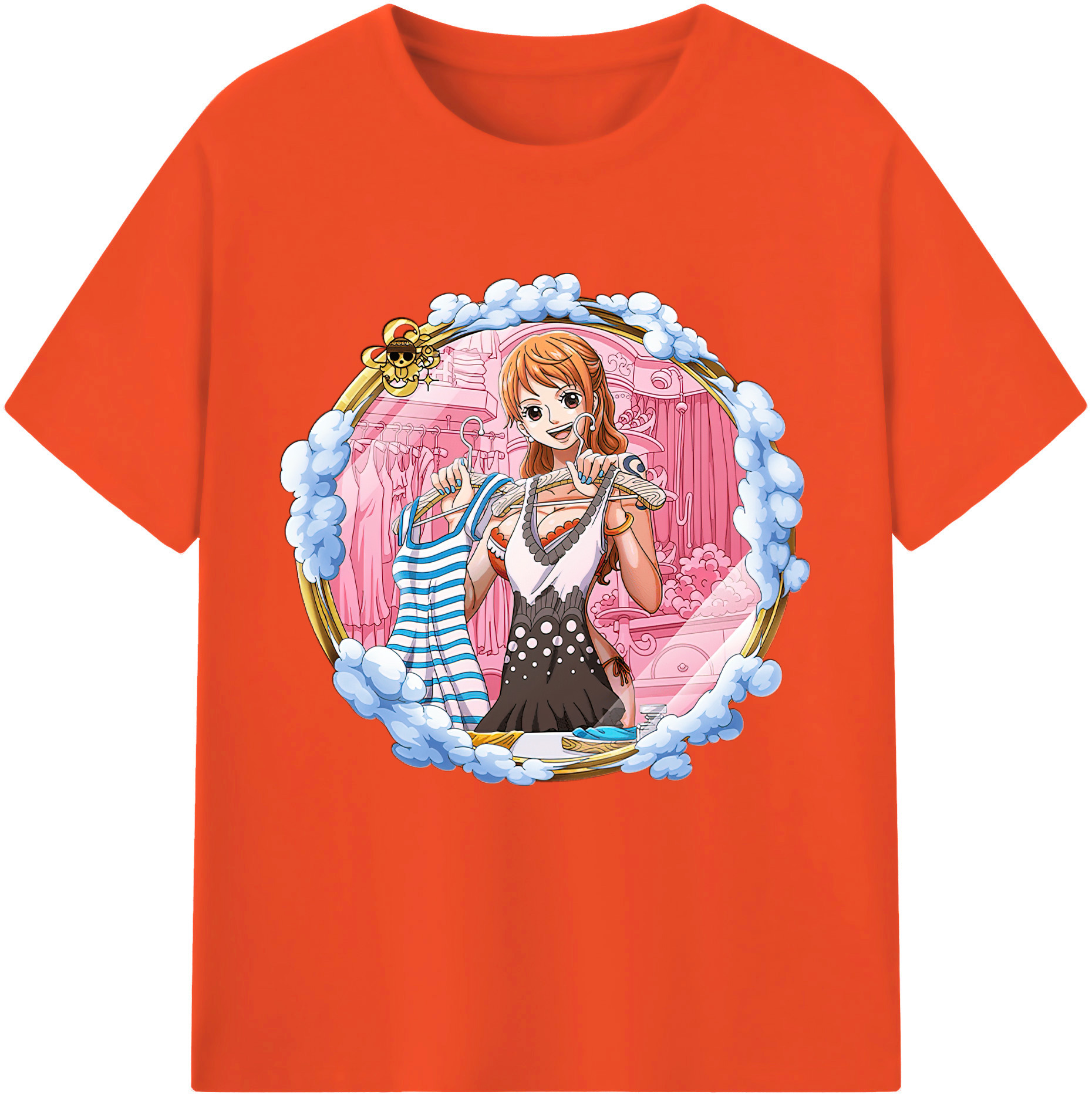 ワンピース ナミ ONE PIECE Nami 綿100％半袖Tシャツ（フロントプリント）