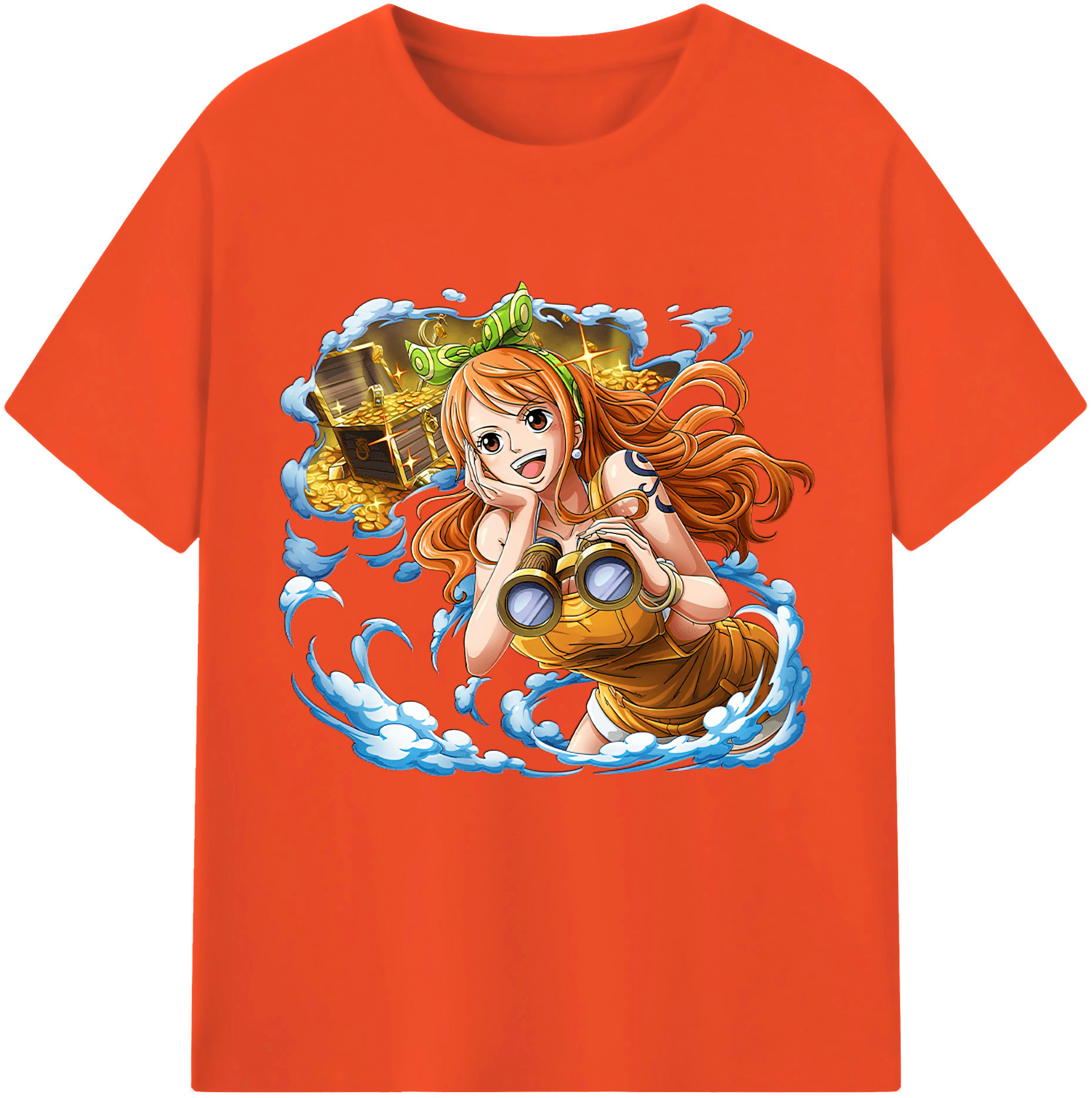 ワンピース ナミ ONE PIECE Nami 綿100％半袖Tシャツ（フロントプリント）