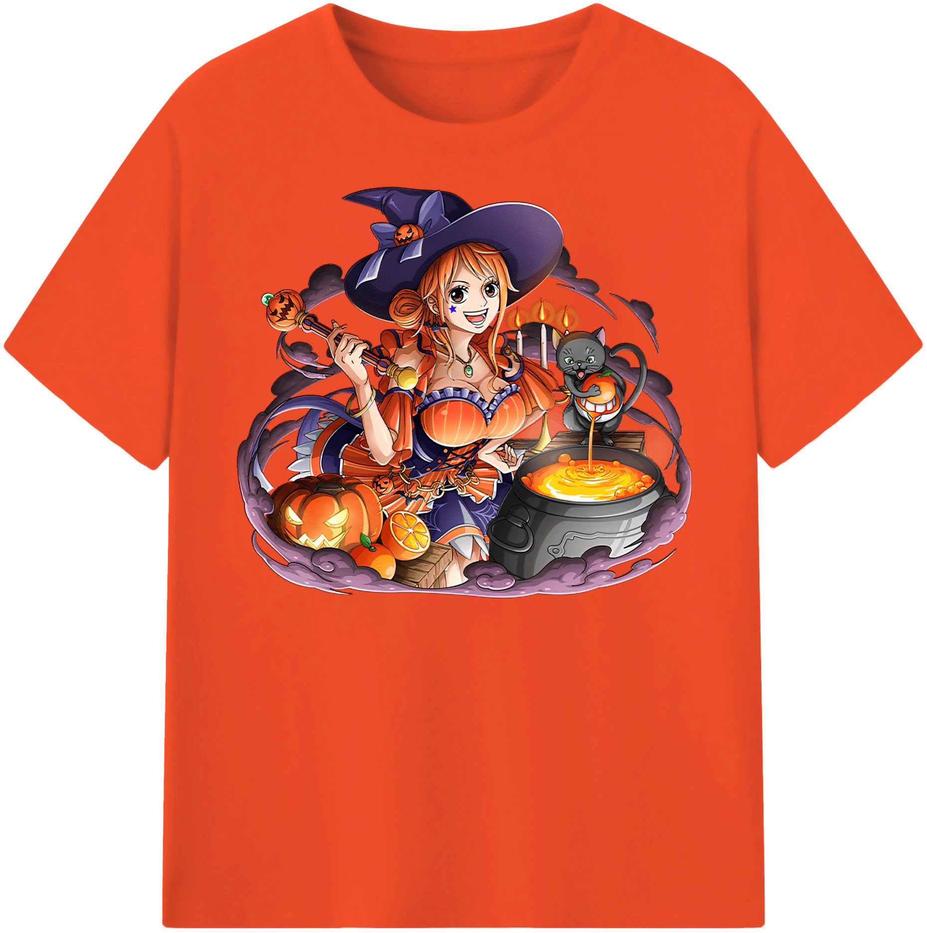 ワンピース ナミ ONE PIECE Nami 綿100％半袖Tシャツ（フロントプリント）