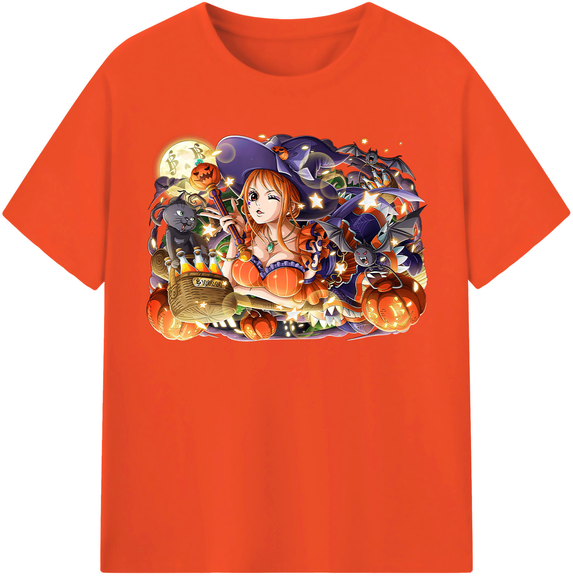 （画像用） ワンピース ナミ ONE PIECE Nami 綿100％半袖Tシャツ（フロントプリント）