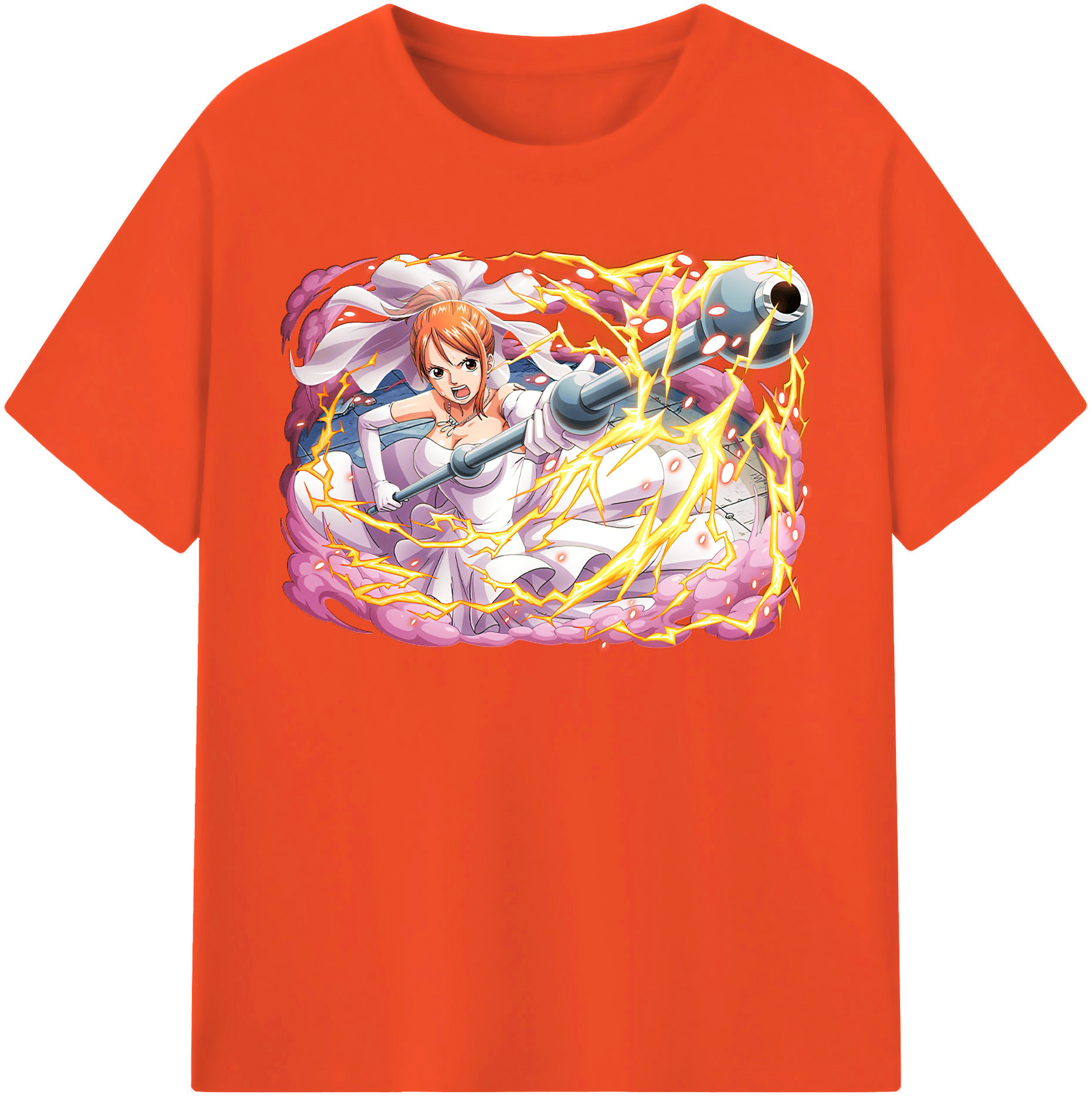 ワンピース ナミ ONE PIECE Nami 綿100％半袖Tシャツ（フロントプリント）
