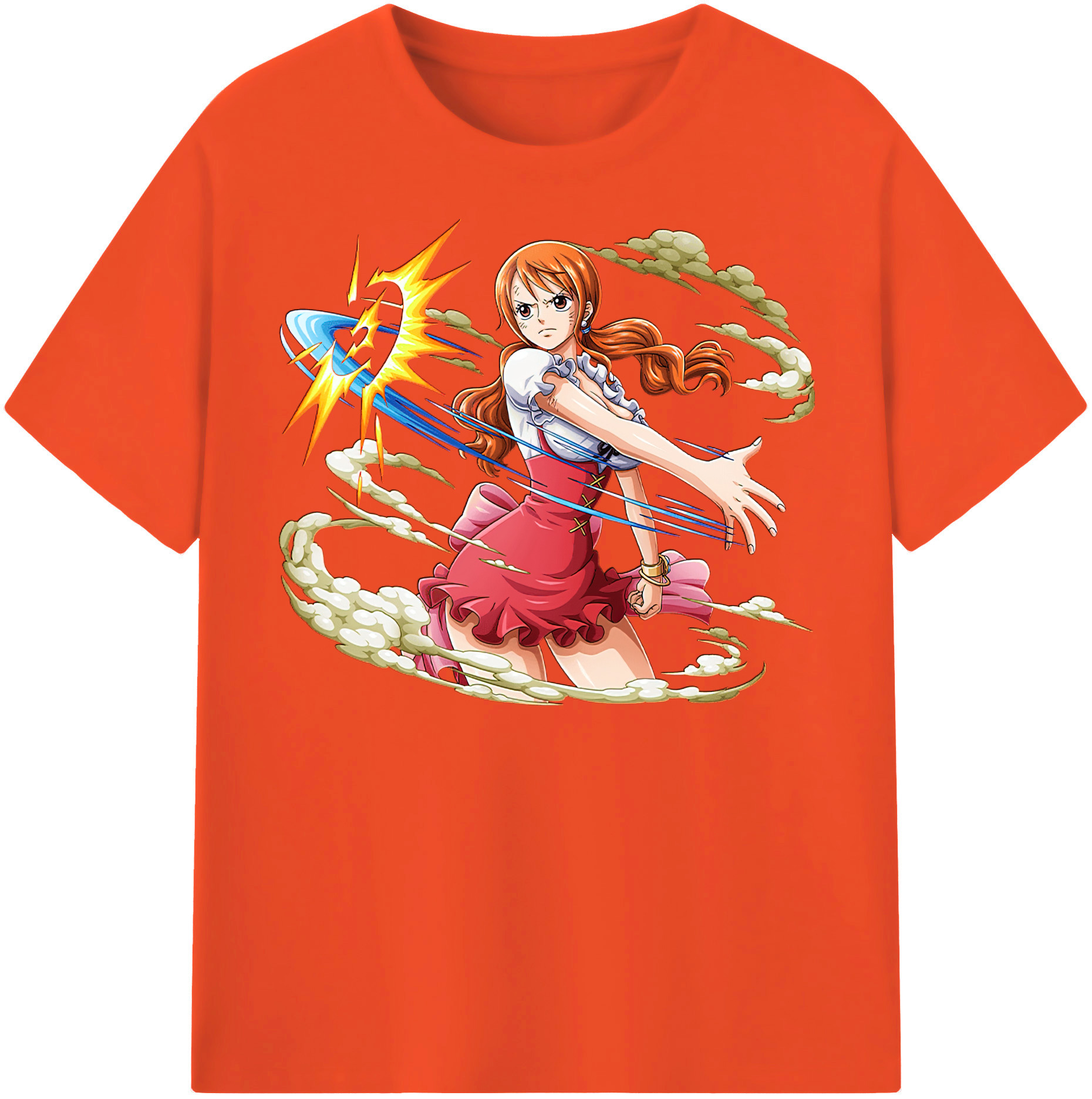 ワンピース ナミ ONE PIECE Nami 綿100％半袖Tシャツ（フロントプリント）