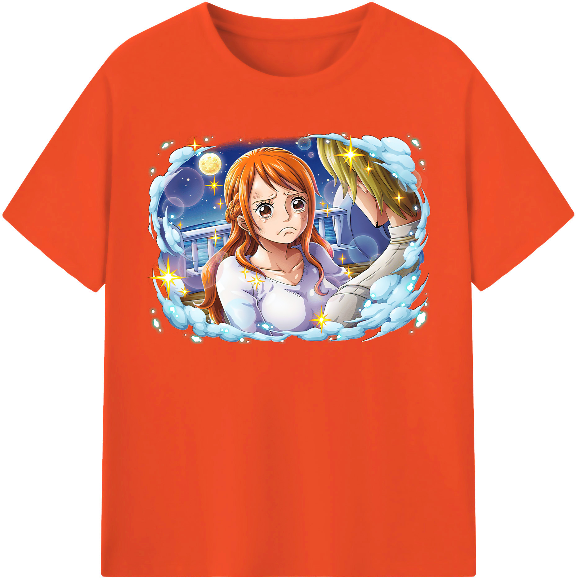 ワンピース ナミ ONE PIECE Nami 綿100％半袖Tシャツ（フロントプリント）