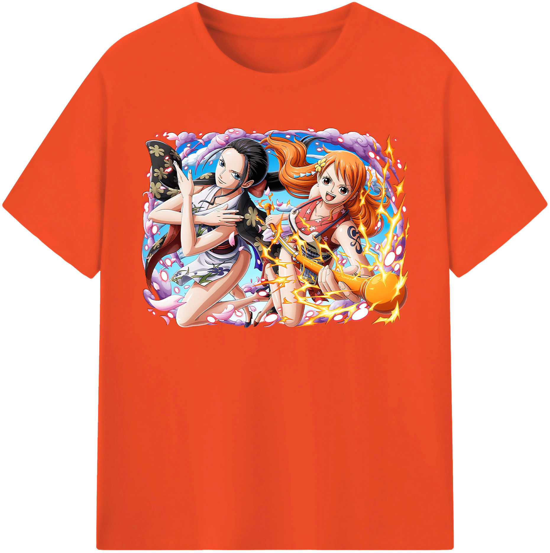 ワンピース ナミ ONE PIECE Nami 綿100％半袖Tシャツ（フロントプリント）