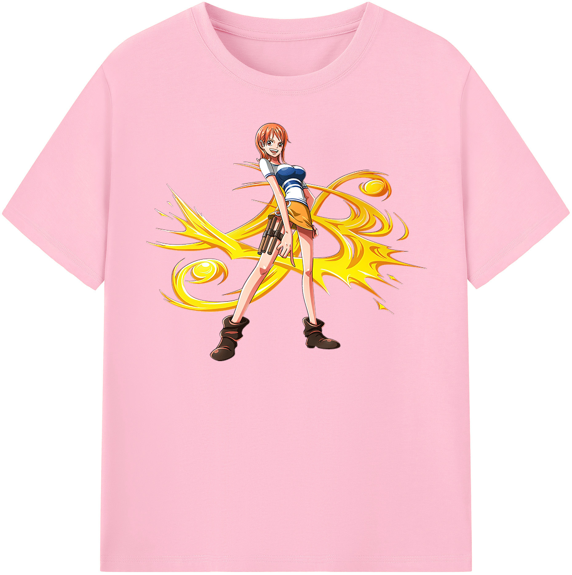 ワンピース ナミ ONE PIECE Nami 綿100％半袖Tシャツ（フロントプリント）