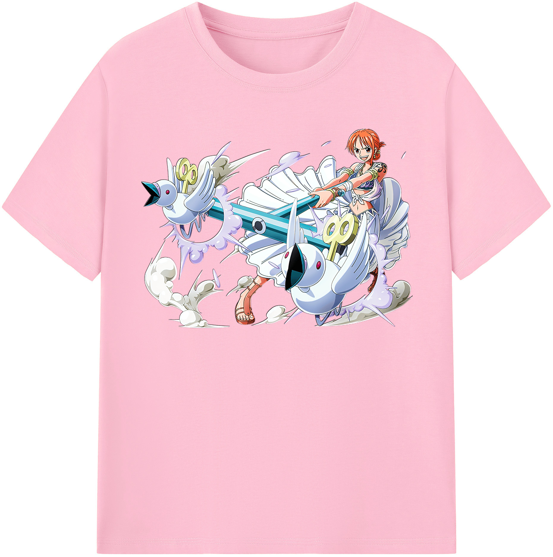 ワンピース ナミ ONE PIECE Nami 綿100％半袖Tシャツ（フロントプリント）