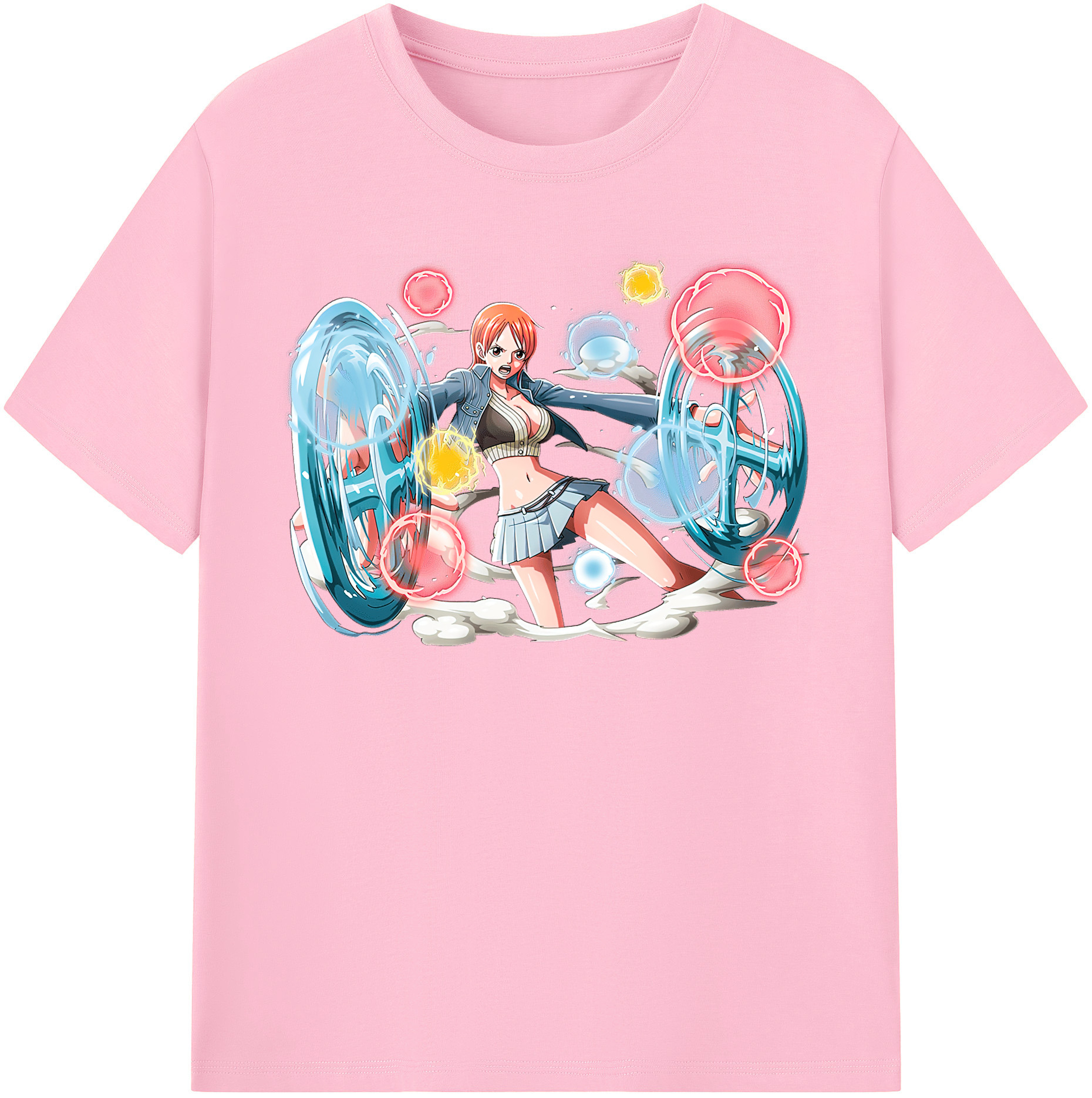 ワンピース ナミ ONE PIECE Nami 綿100％半袖Tシャツ（フロントプリント）