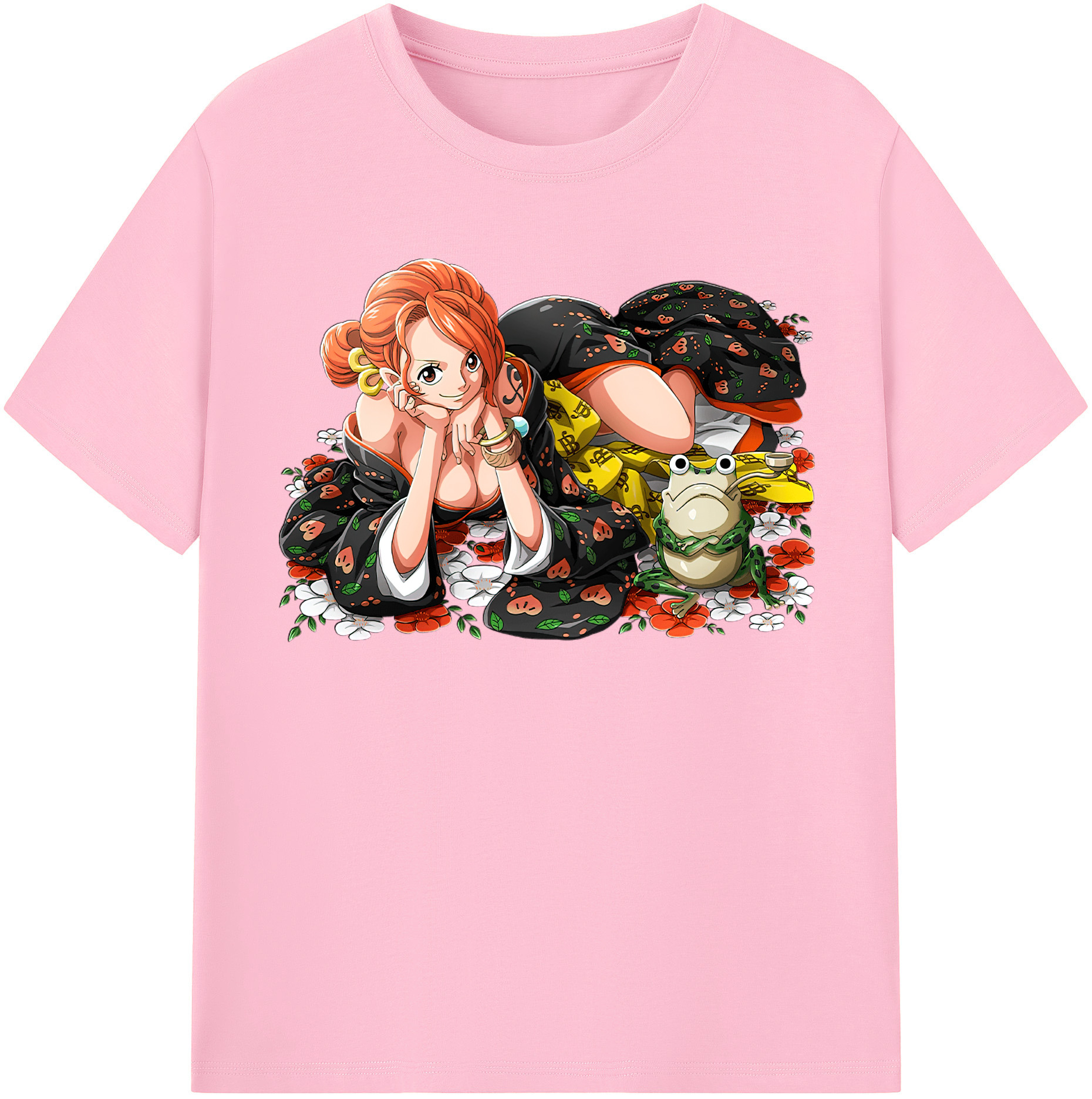 ワンピース ナミ ONE PIECE Nami 綿100％半袖Tシャツ（フロントプリント）