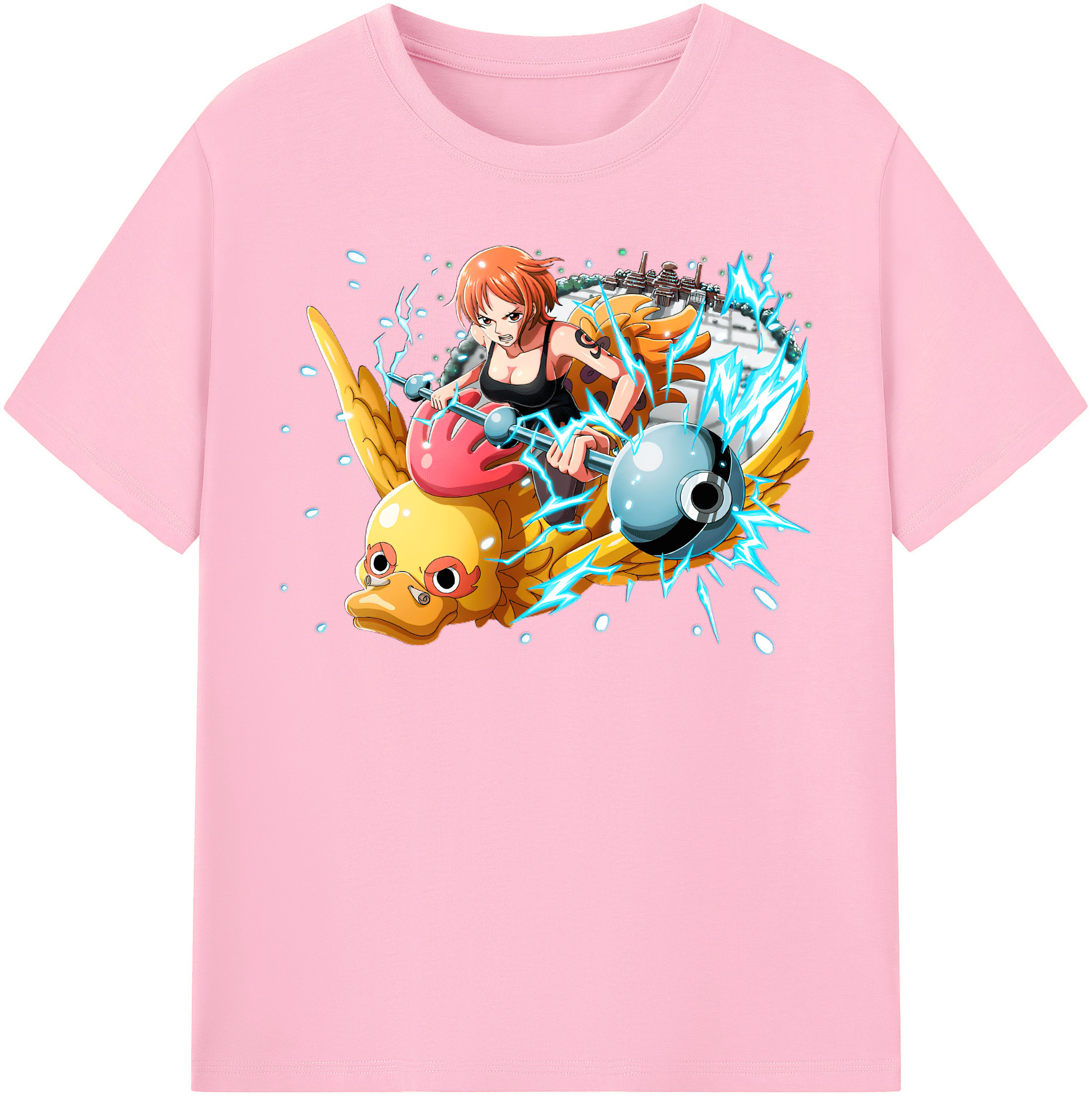 ワンピース ナミ ONE PIECE Nami 綿100％半袖Tシャツ（フロントプリント）