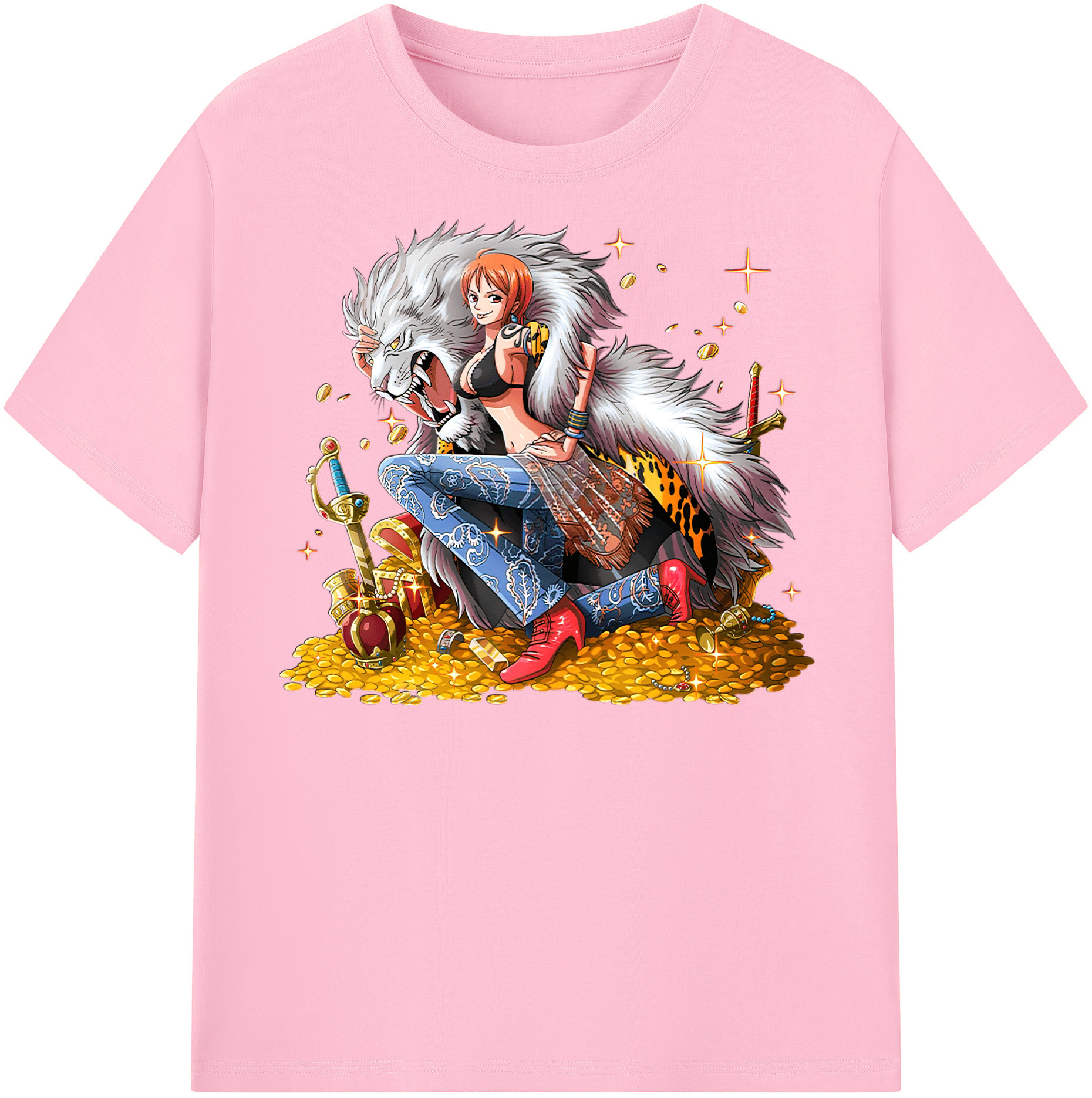 ワンピース ナミ ONE PIECE Nami 綿100％半袖Tシャツ（フロントプリント）