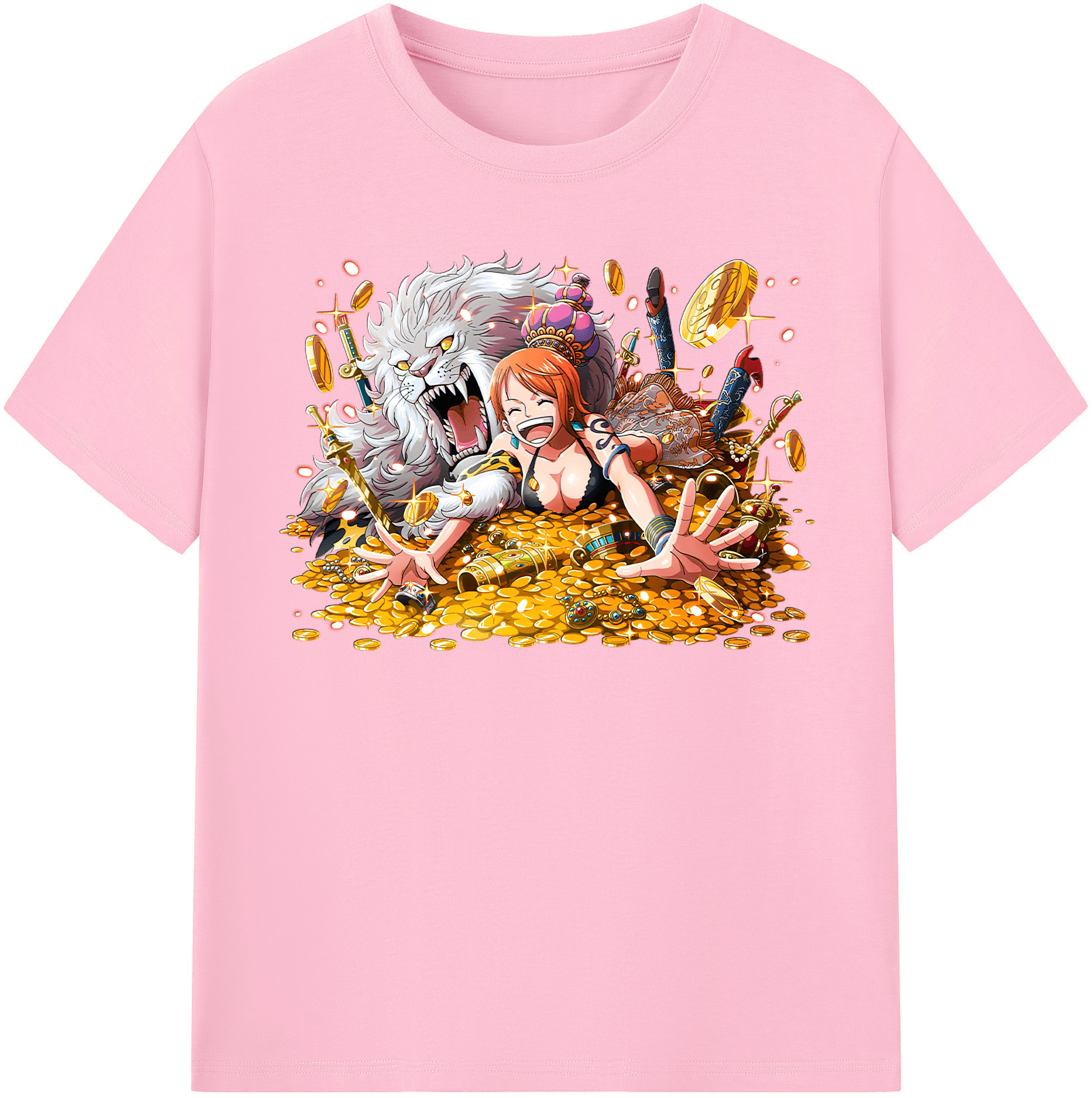 ワンピース ナミ ONE PIECE Nami 綿100％半袖Tシャツ（フロントプリント）