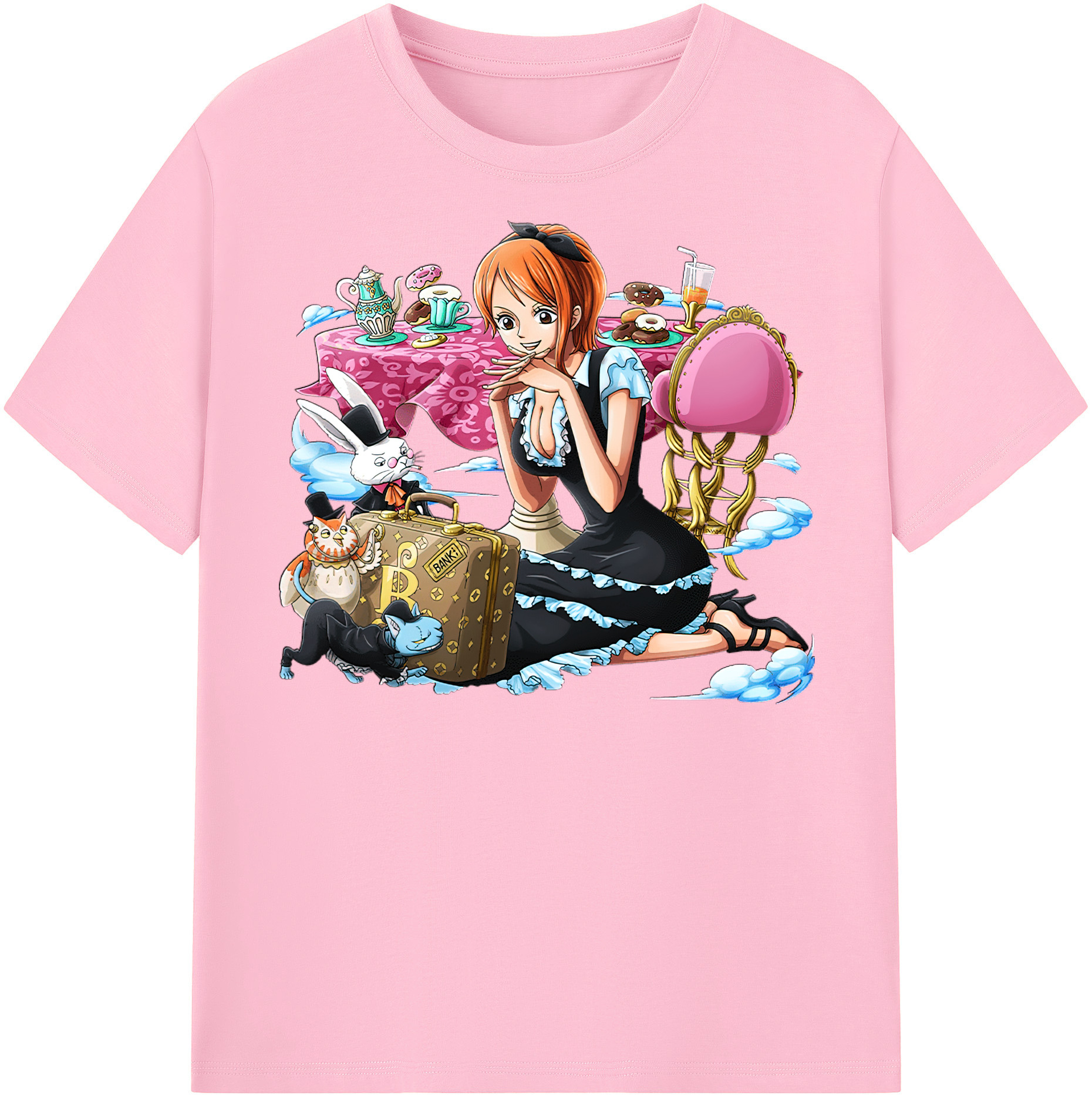 ワンピース ナミ ONE PIECE Nami 綿100％半袖Tシャツ（フロントプリント）