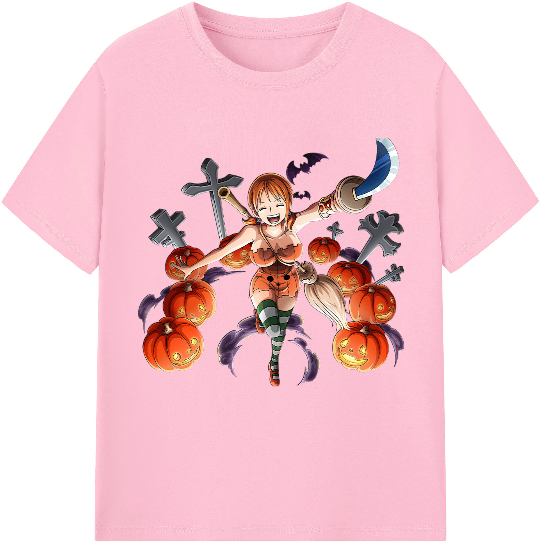 ワンピース ナミ ONE PIECE Nami 綿100％半袖Tシャツ（フロントプリント）