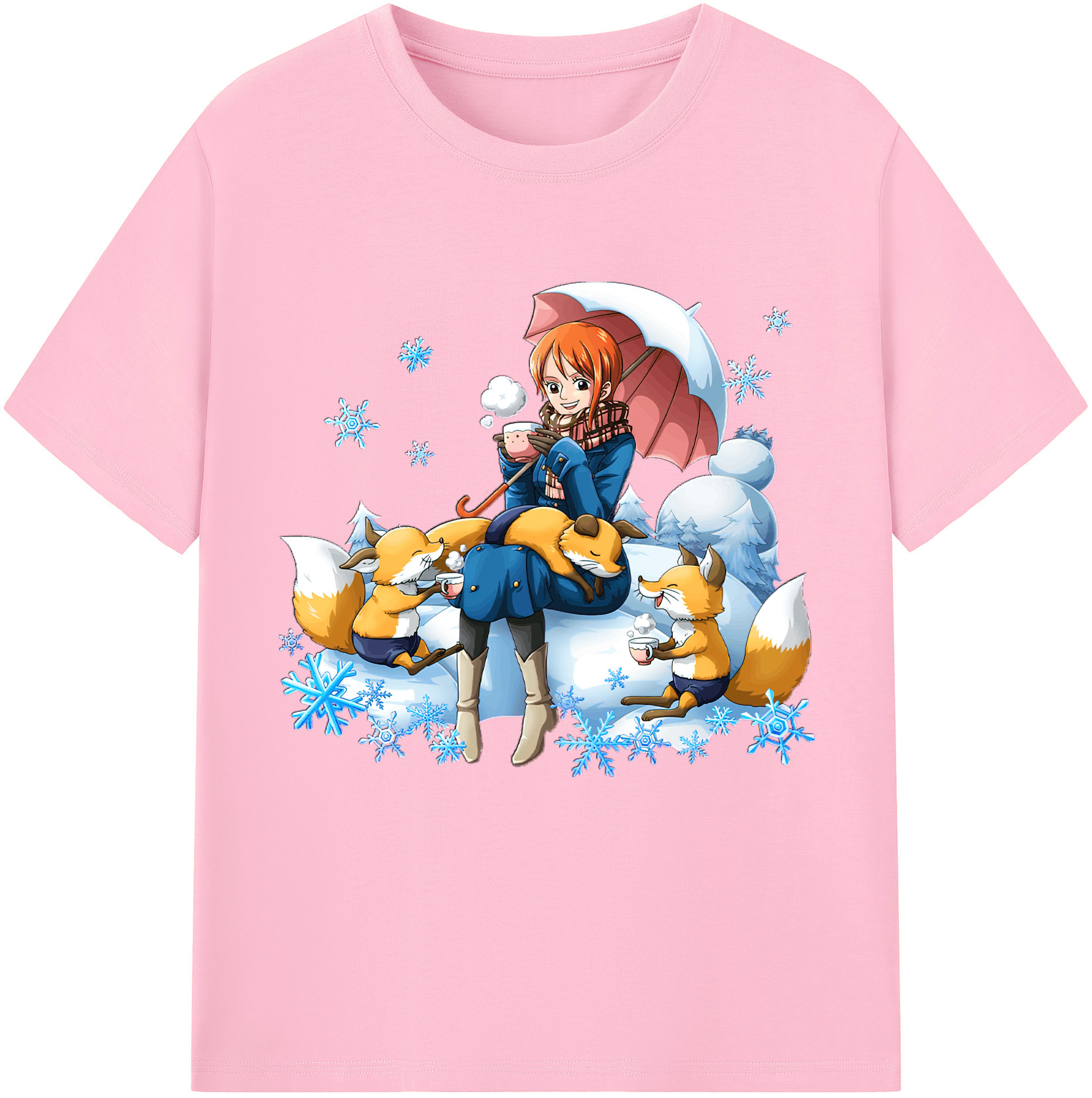 ワンピース ナミ ONE PIECE Nami 綿100％半袖Tシャツ（フロントプリント）