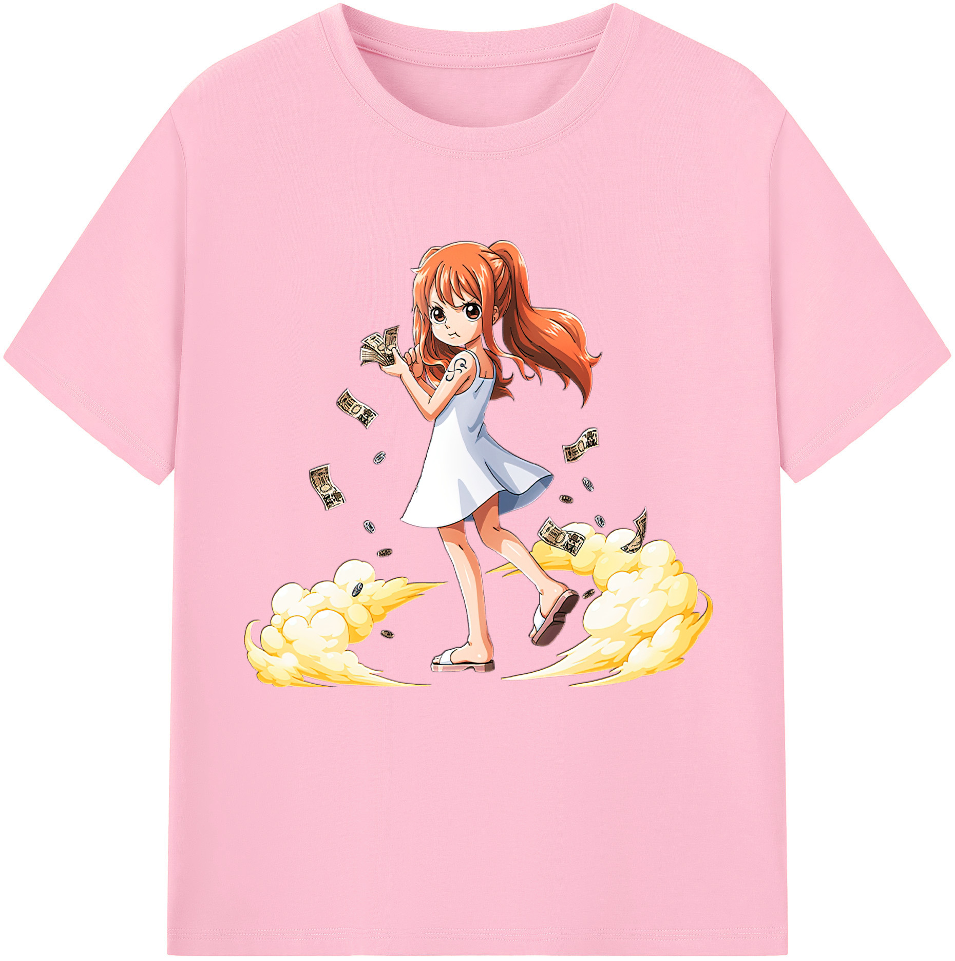 ワンピース ナミ ONE PIECE Nami 綿100％半袖Tシャツ（フロントプリント）