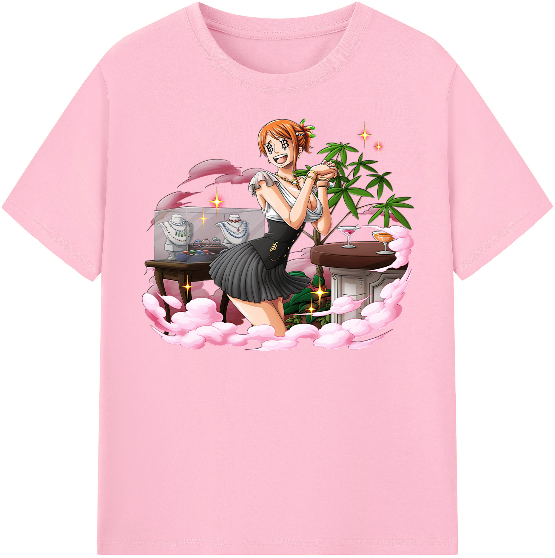 ワンピース ナミ ONE PIECE Nami 綿100％半袖Tシャツ（フロントプリント）