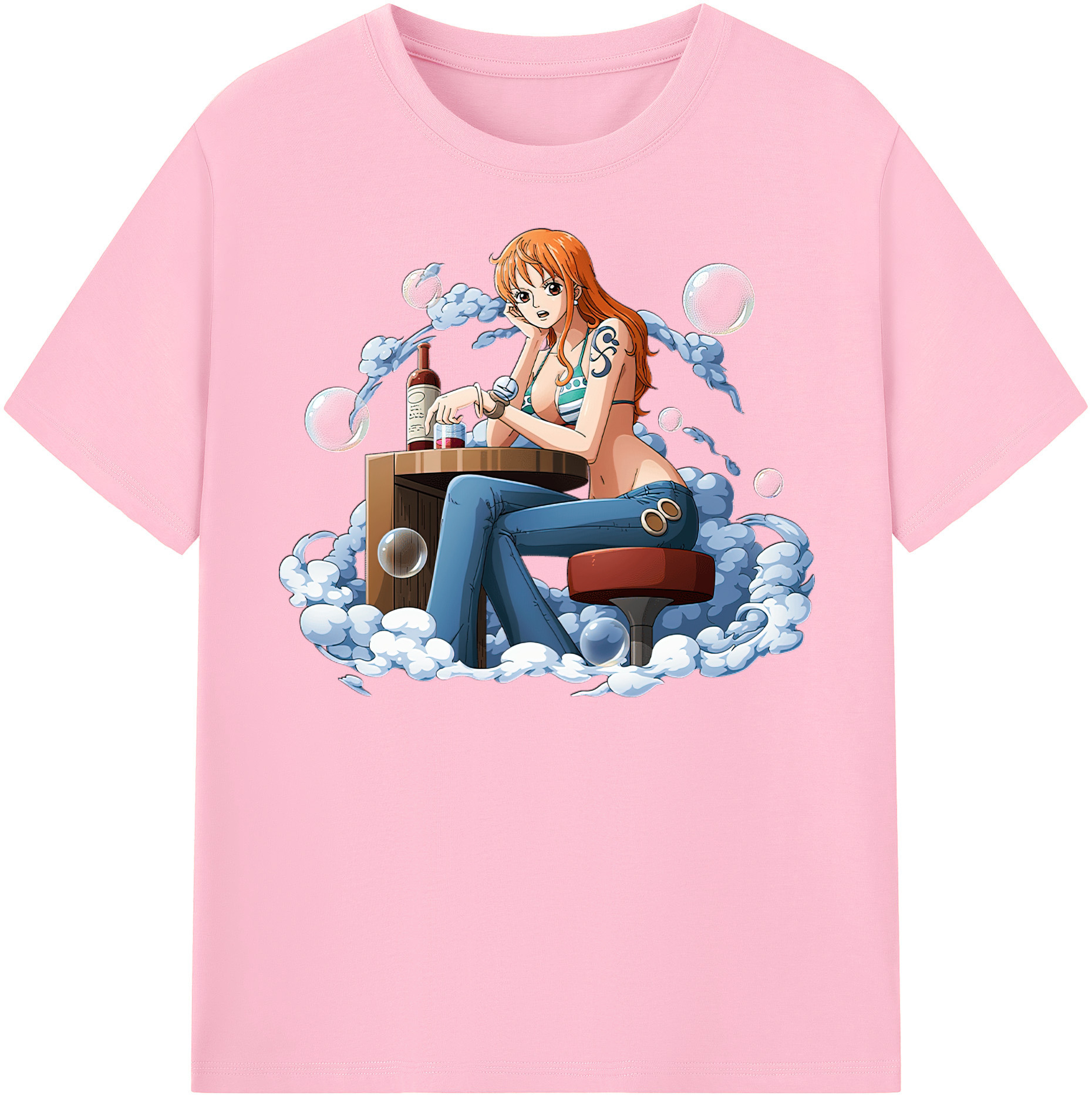 ワンピース ナミ ONE PIECE Nami 綿100％半袖Tシャツ（フロントプリント）