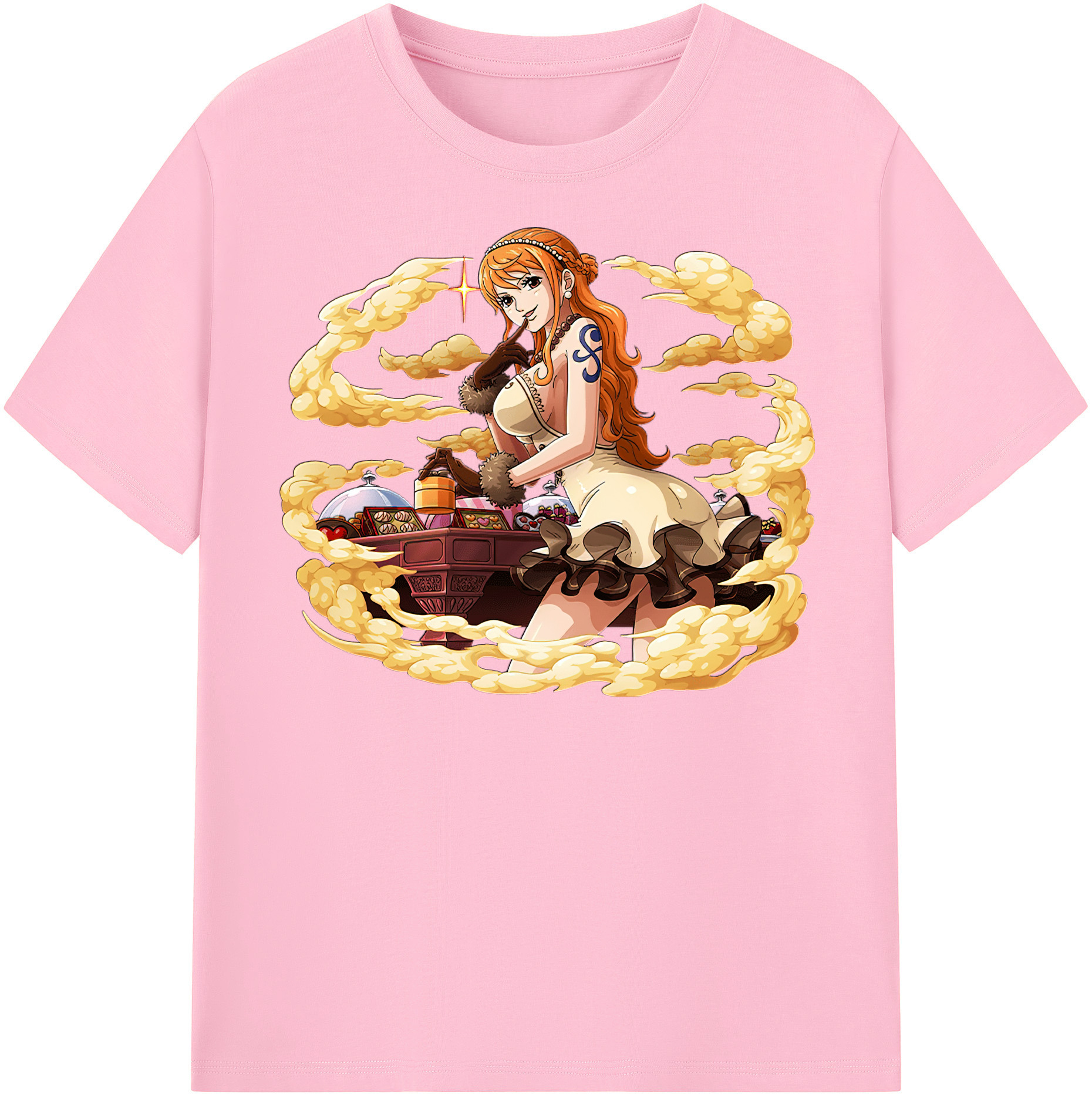 ワンピース ナミ ONE PIECE Nami 綿100％半袖Tシャツ（フロントプリント）