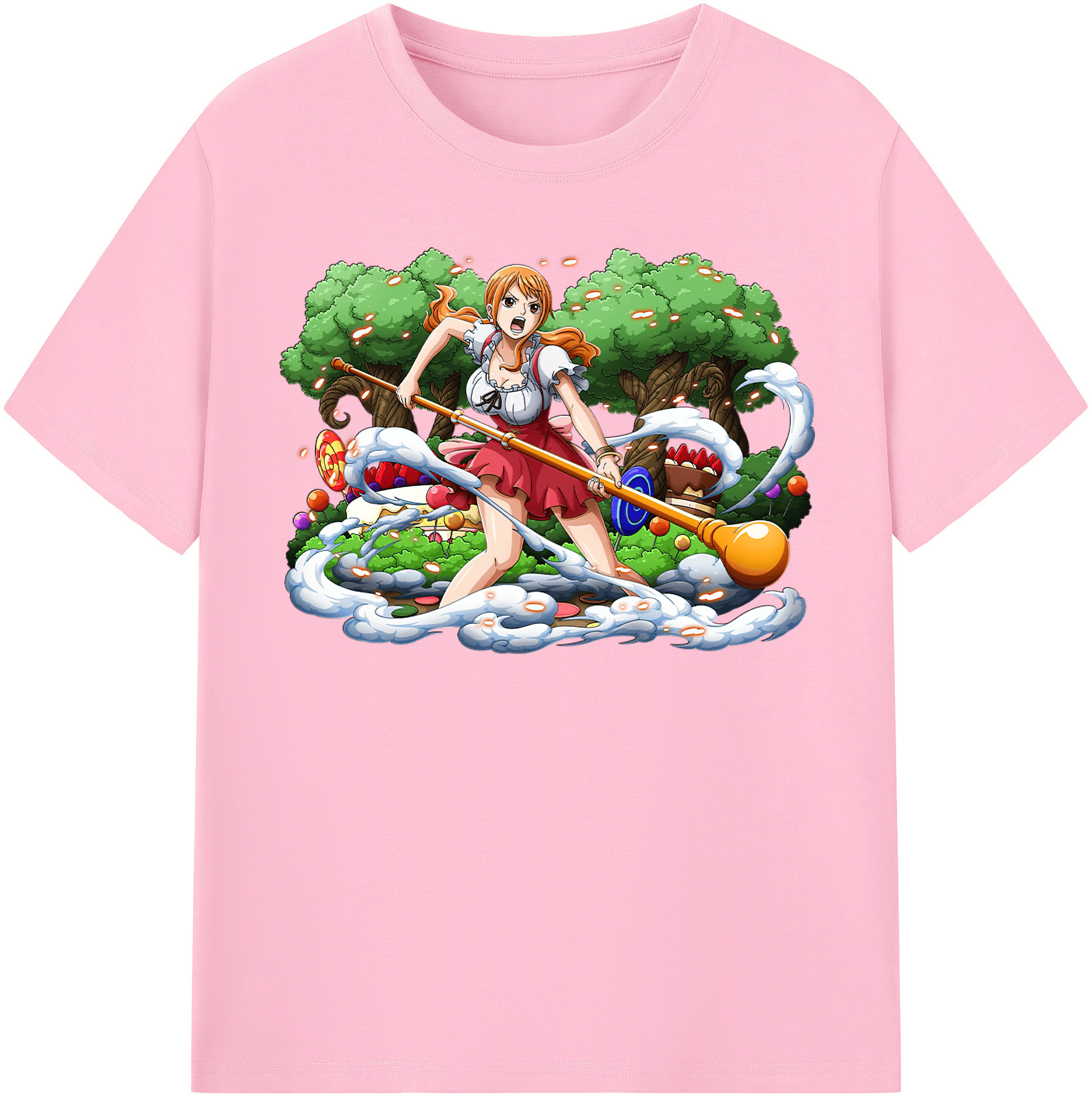 ワンピース ナミ ONE PIECE Nami 綿100％半袖Tシャツ（フロントプリント）