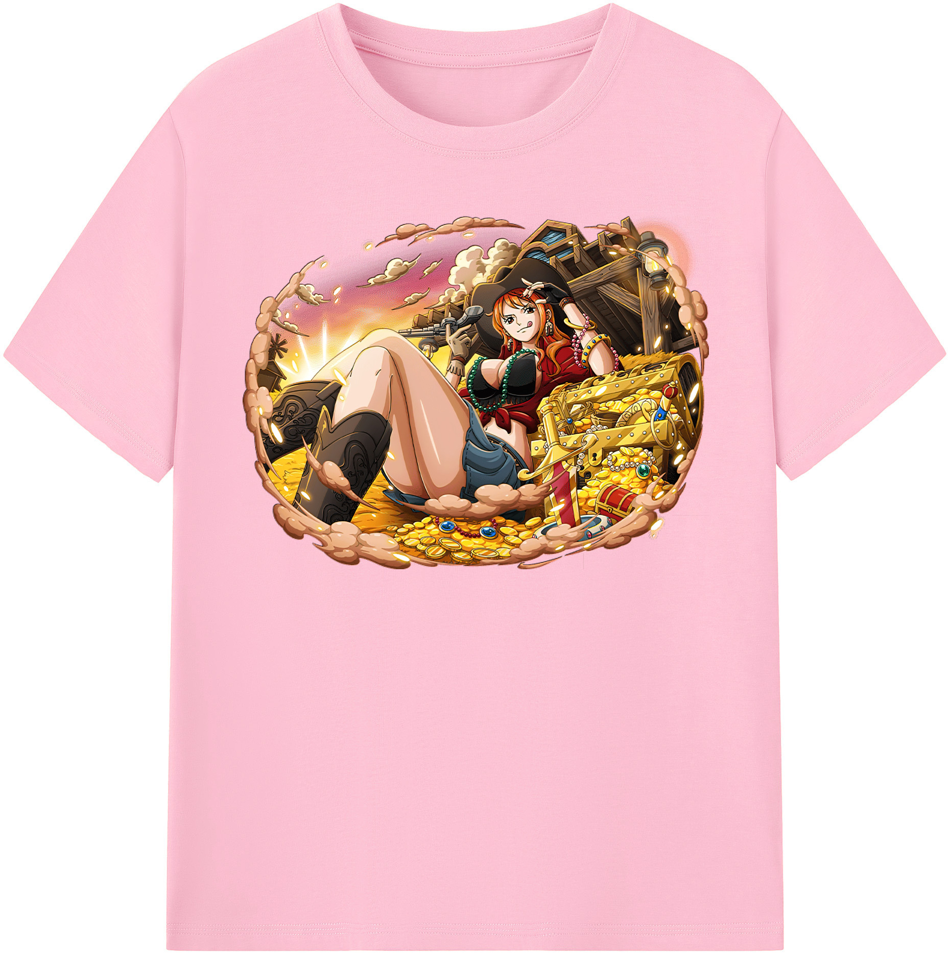 ワンピース ナミ ONE PIECE Nami 綿100％半袖Tシャツ（フロントプリント）