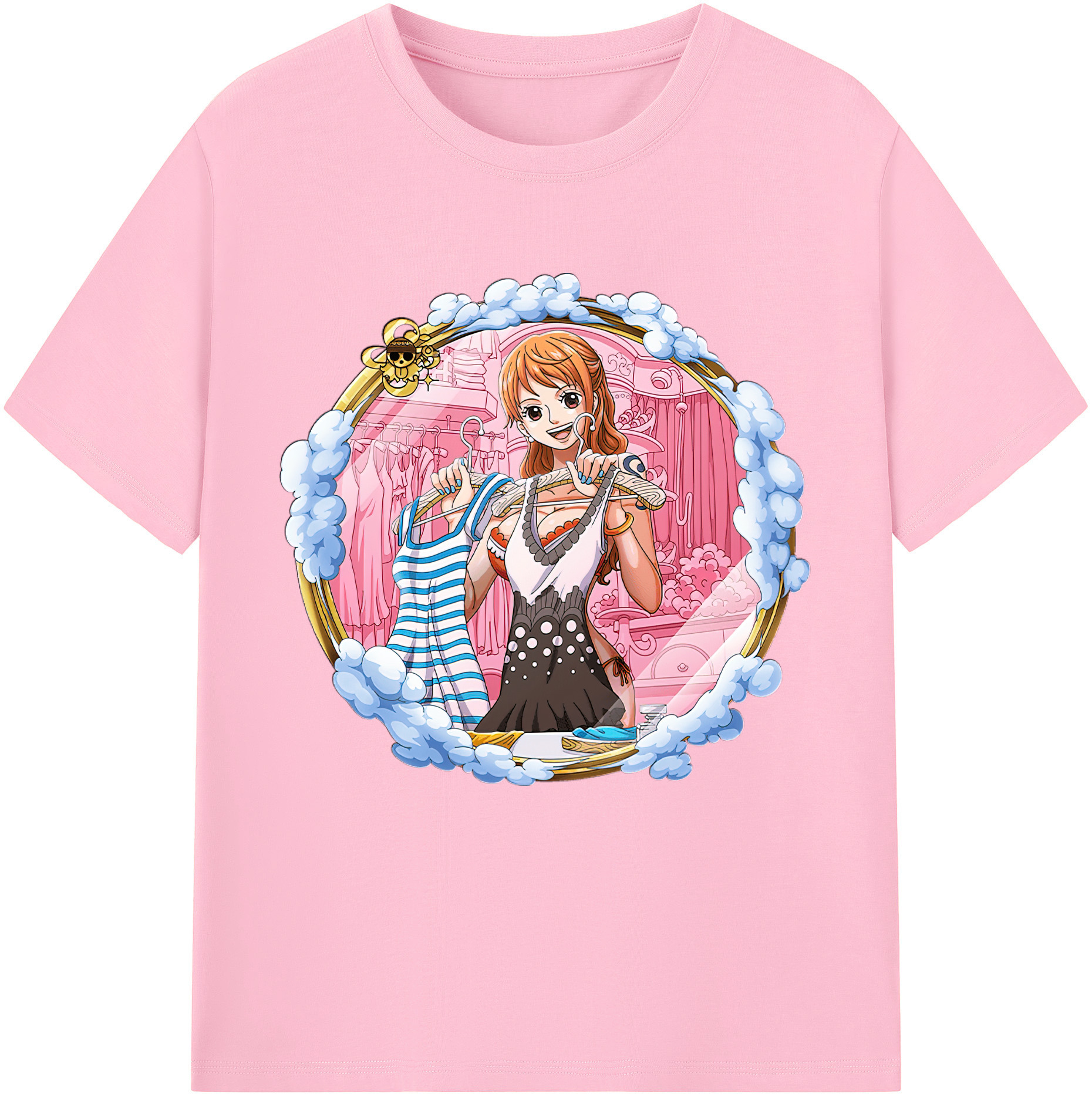 ワンピース ナミ ONE PIECE Nami 綿100％半袖Tシャツ（フロントプリント）