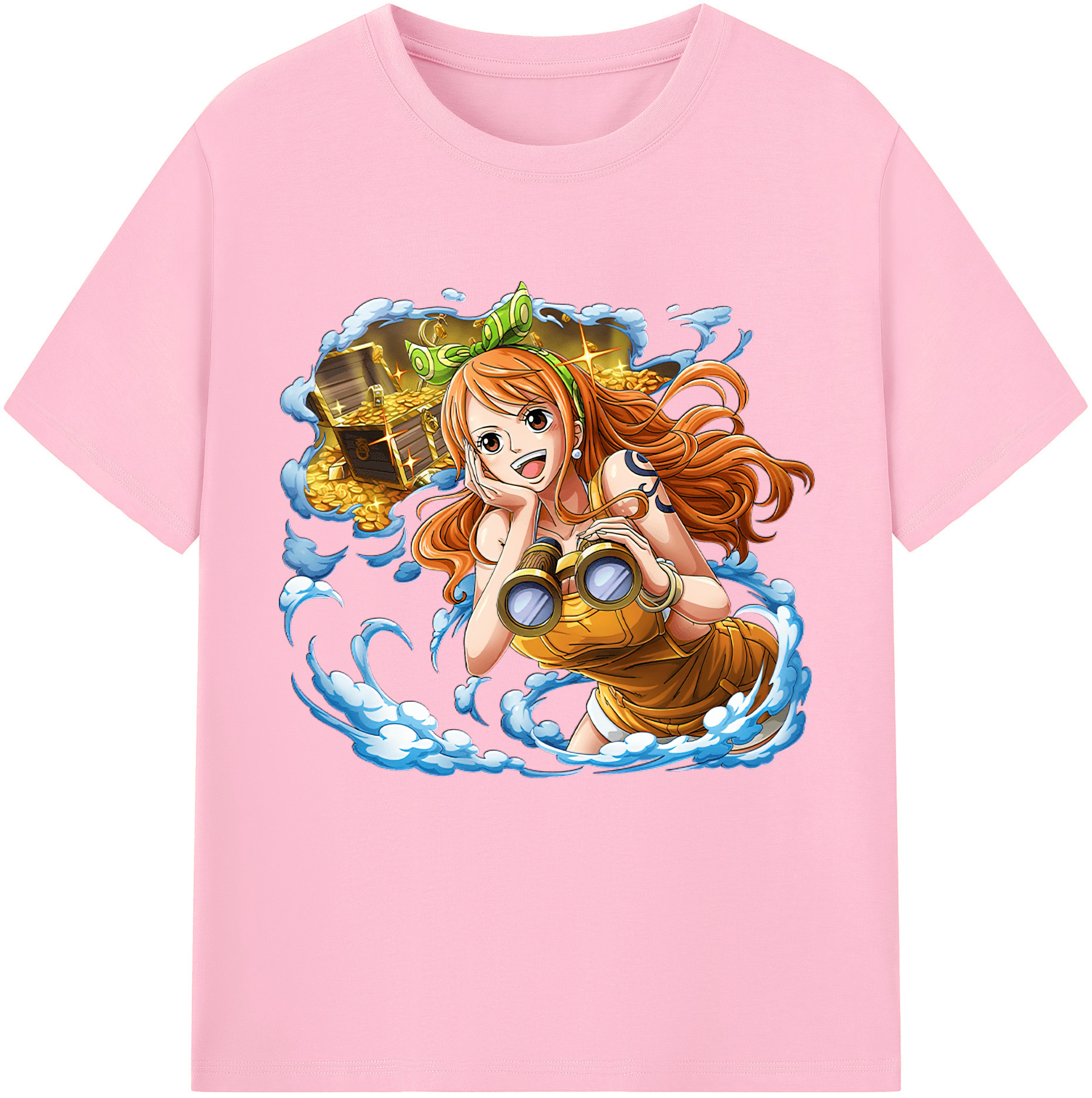 ワンピース ナミ ONE PIECE Nami 綿100％半袖Tシャツ（フロントプリント）