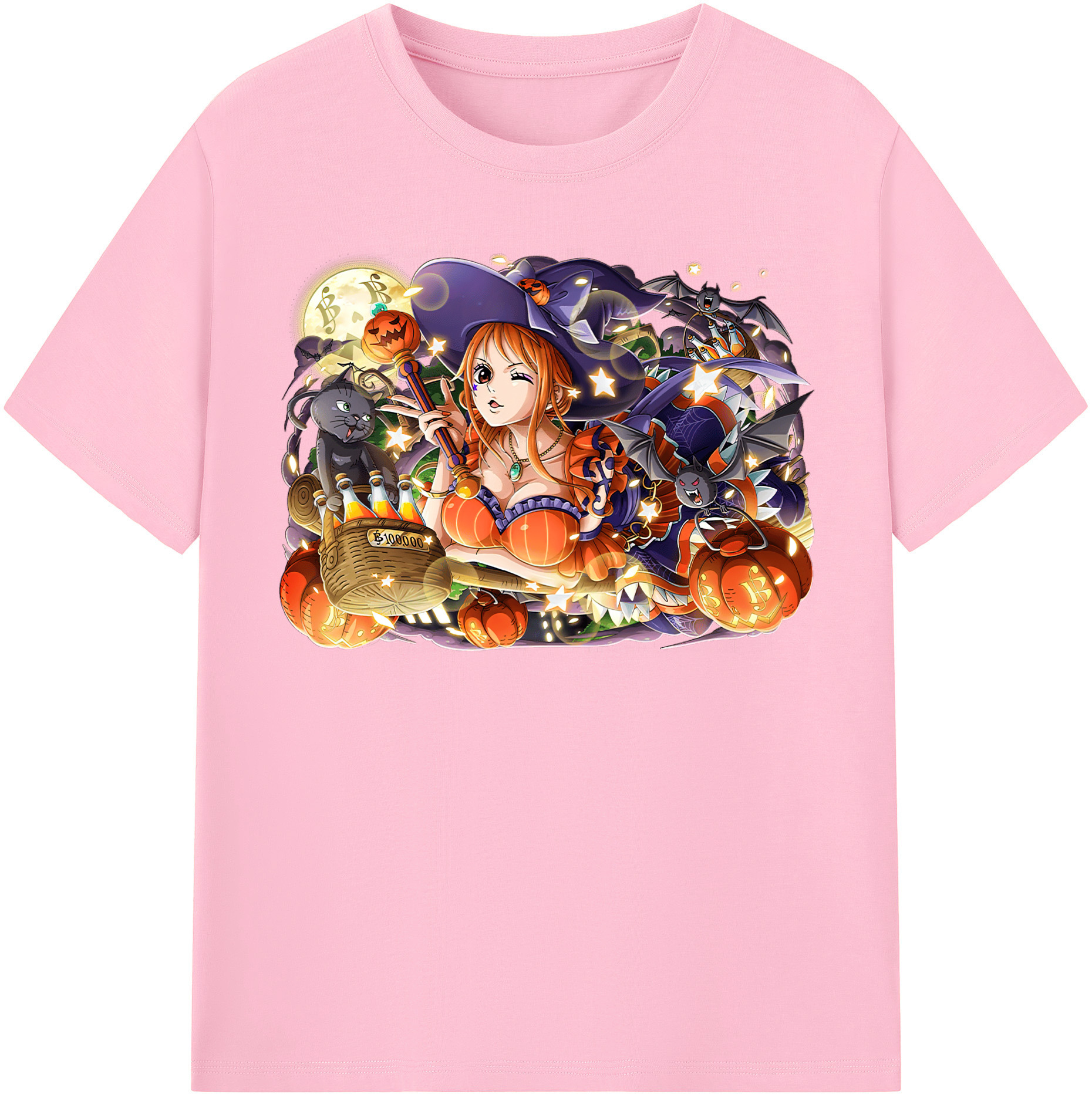 （画像用） ワンピース ナミ ONE PIECE Nami 綿100％半袖Tシャツ（フロントプリント）