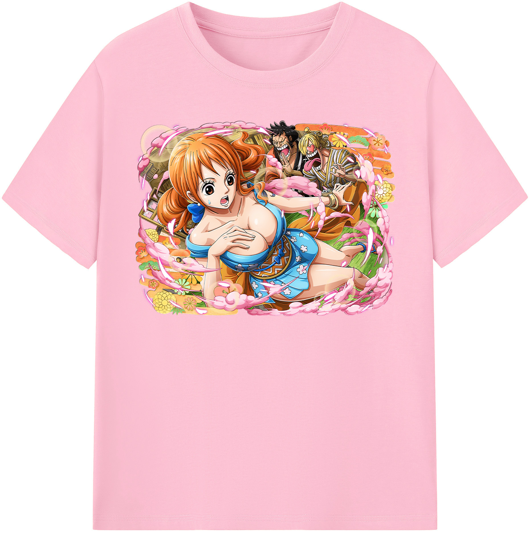 ワンピース ナミ ONE PIECE Nami 綿100％半袖Tシャツ（フロントプリント）
