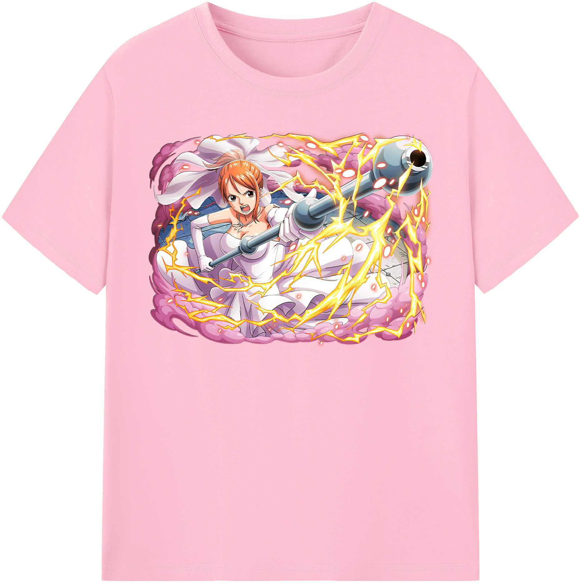 ワンピース ナミ ONE PIECE Nami 綿100％半袖Tシャツ（フロントプリント）