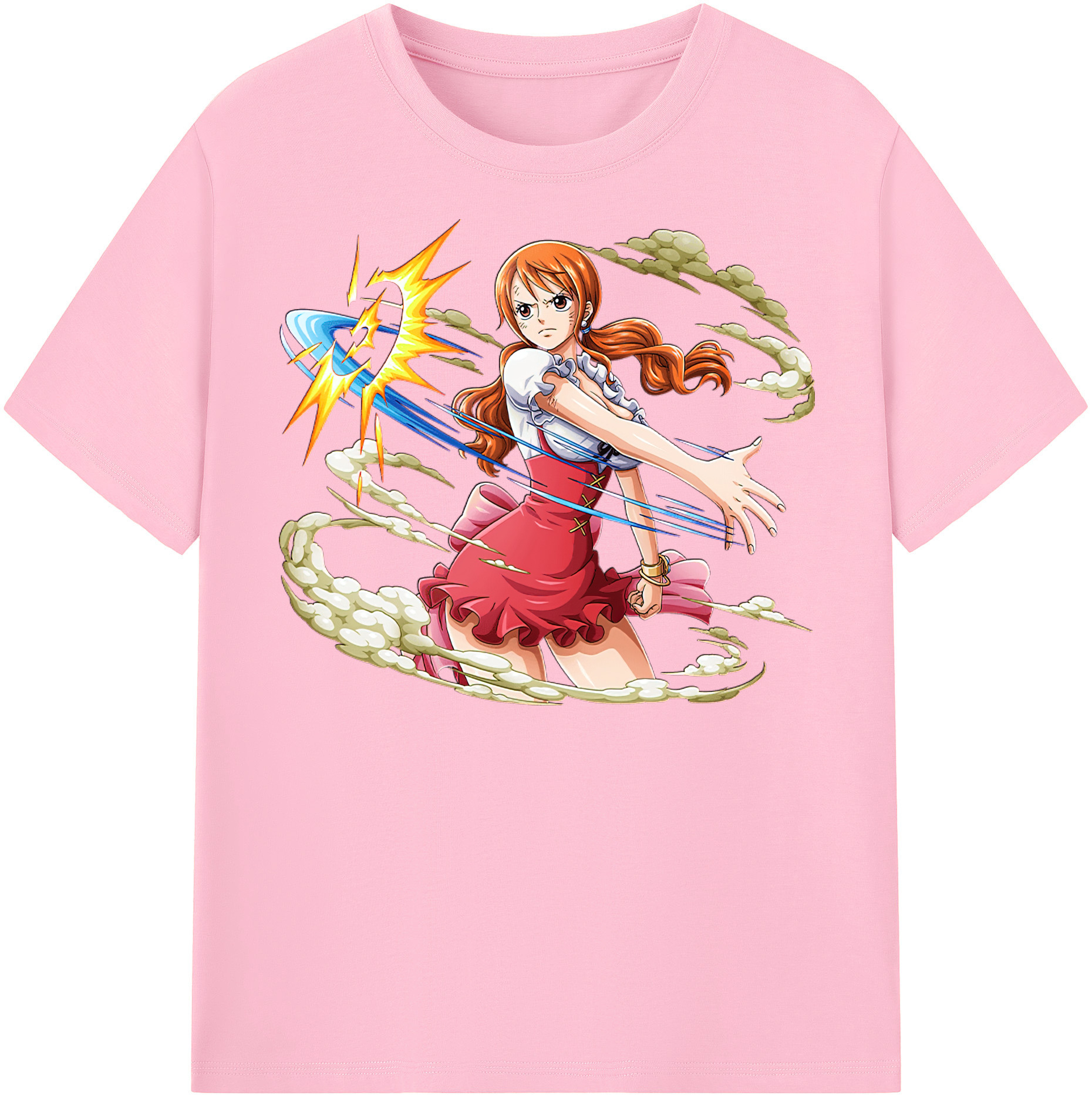 ワンピース ナミ ONE PIECE Nami 綿100％半袖Tシャツ（フロントプリント）