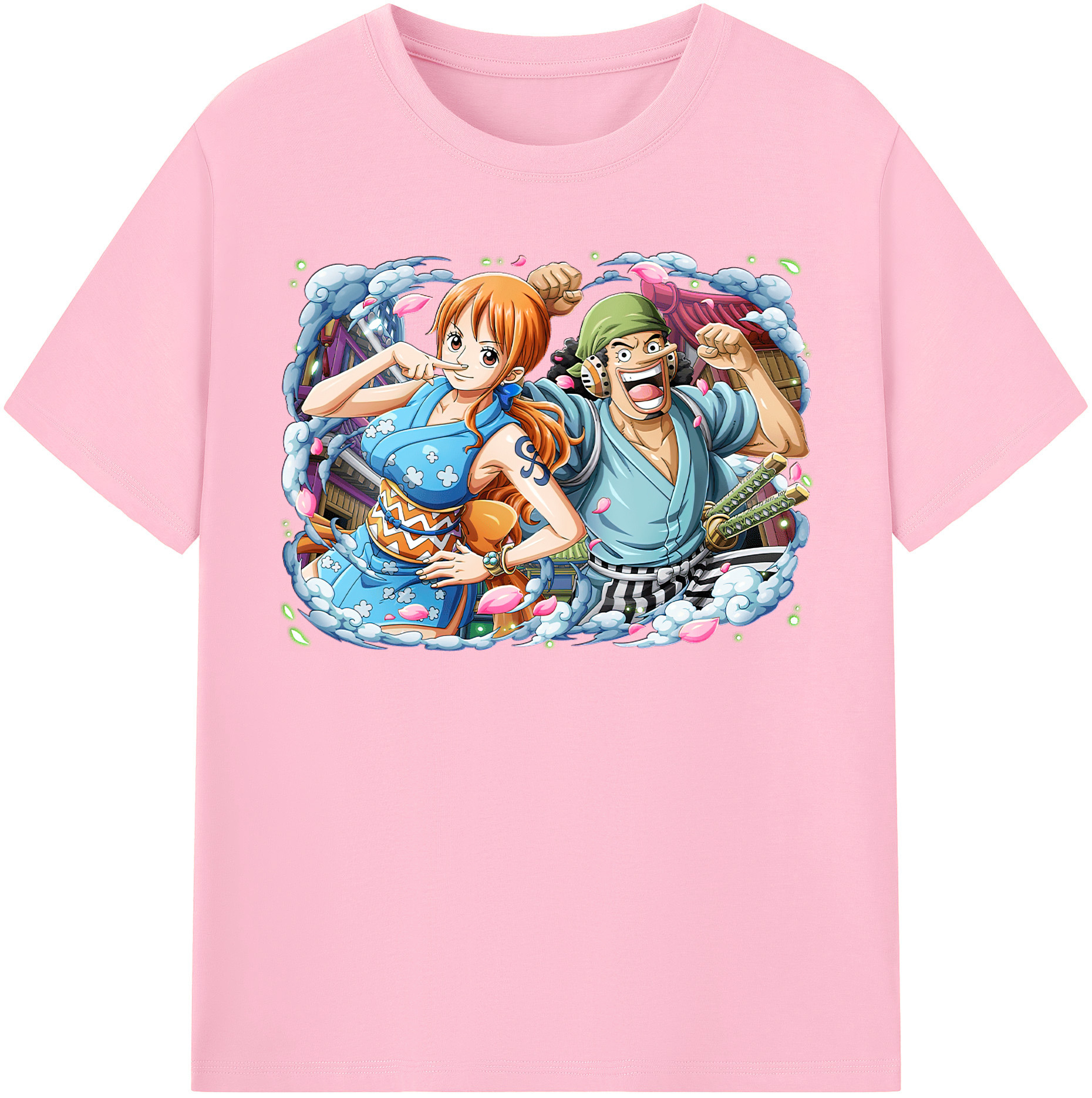 ワンピース ナミ ONE PIECE Nami 綿100％半袖Tシャツ（フロントプリント）