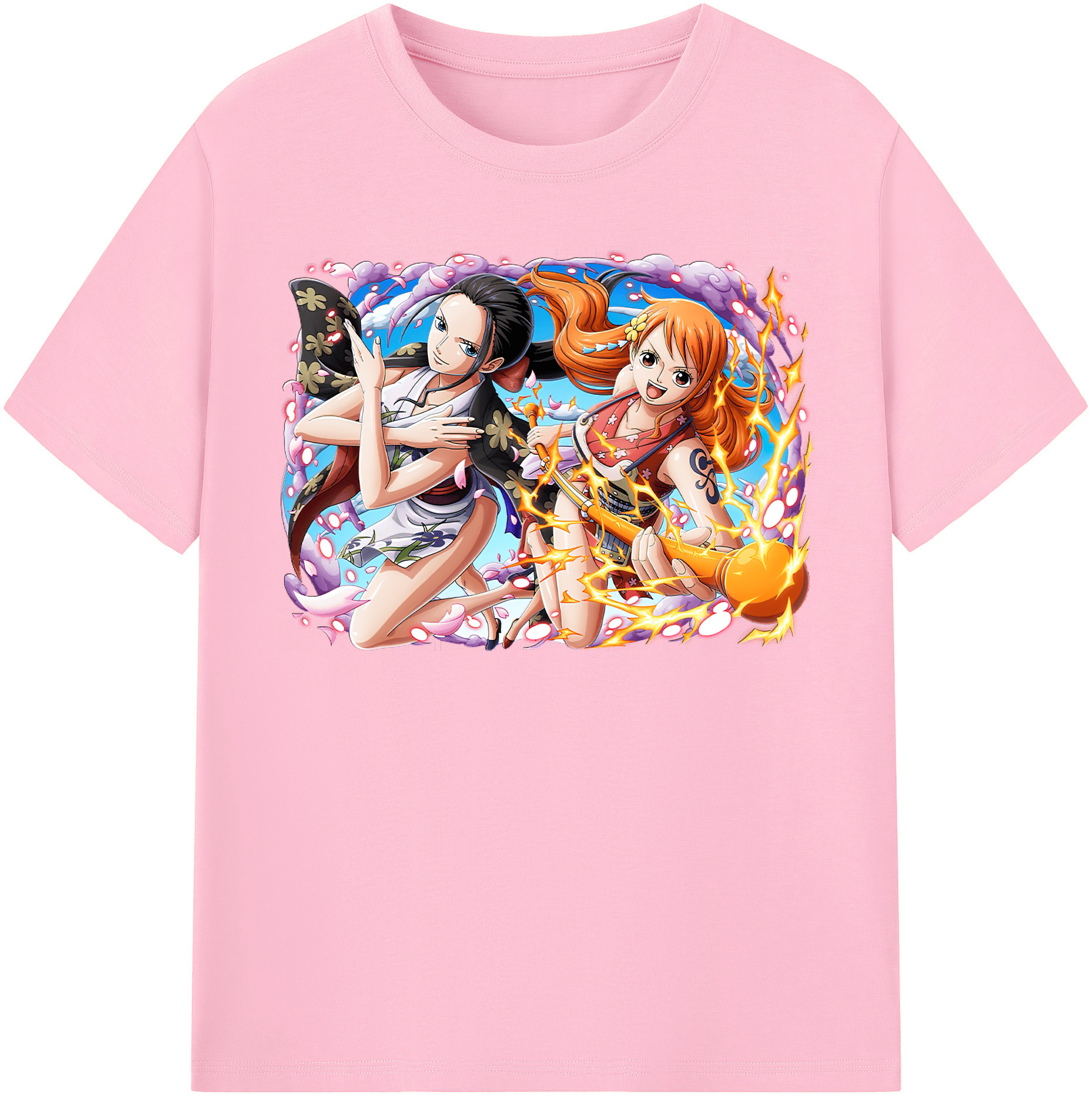 ワンピース ナミ ONE PIECE Nami 綿100％半袖Tシャツ（フロントプリント）