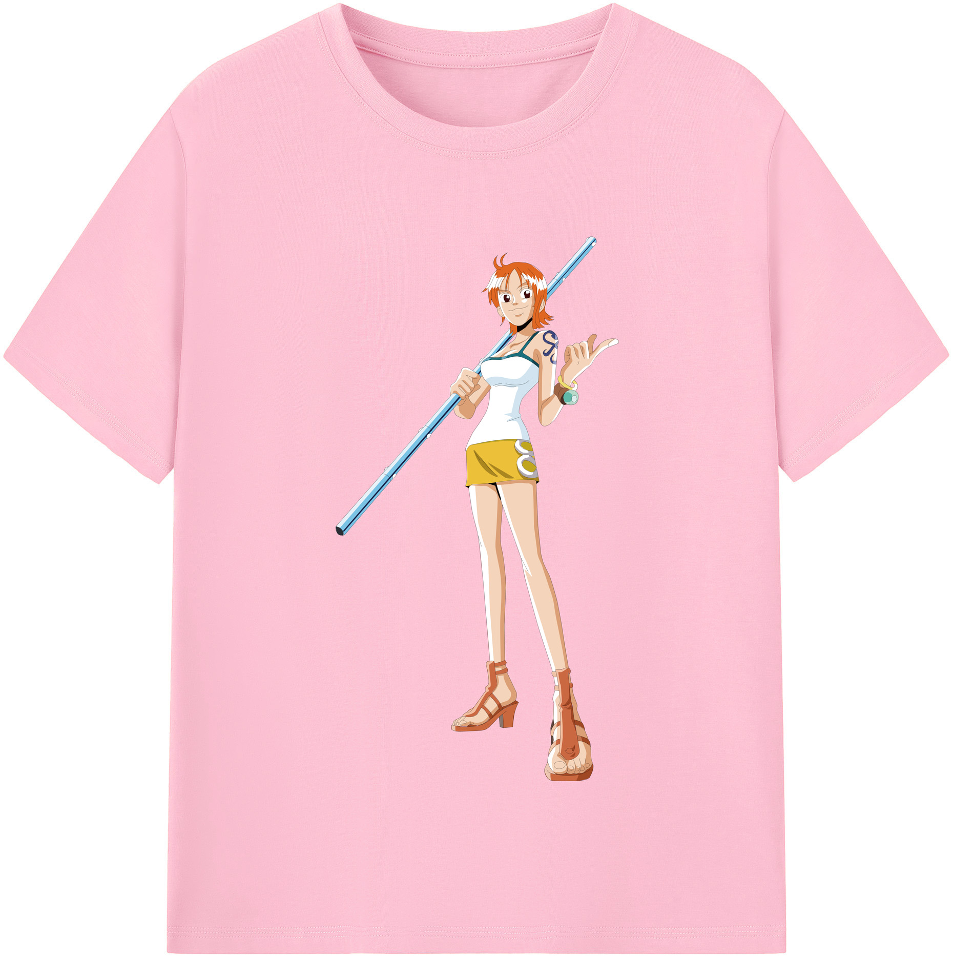 ワンピース ナミ ONE PIECE Nami 綿100％半袖Tシャツ（フロントプリント）